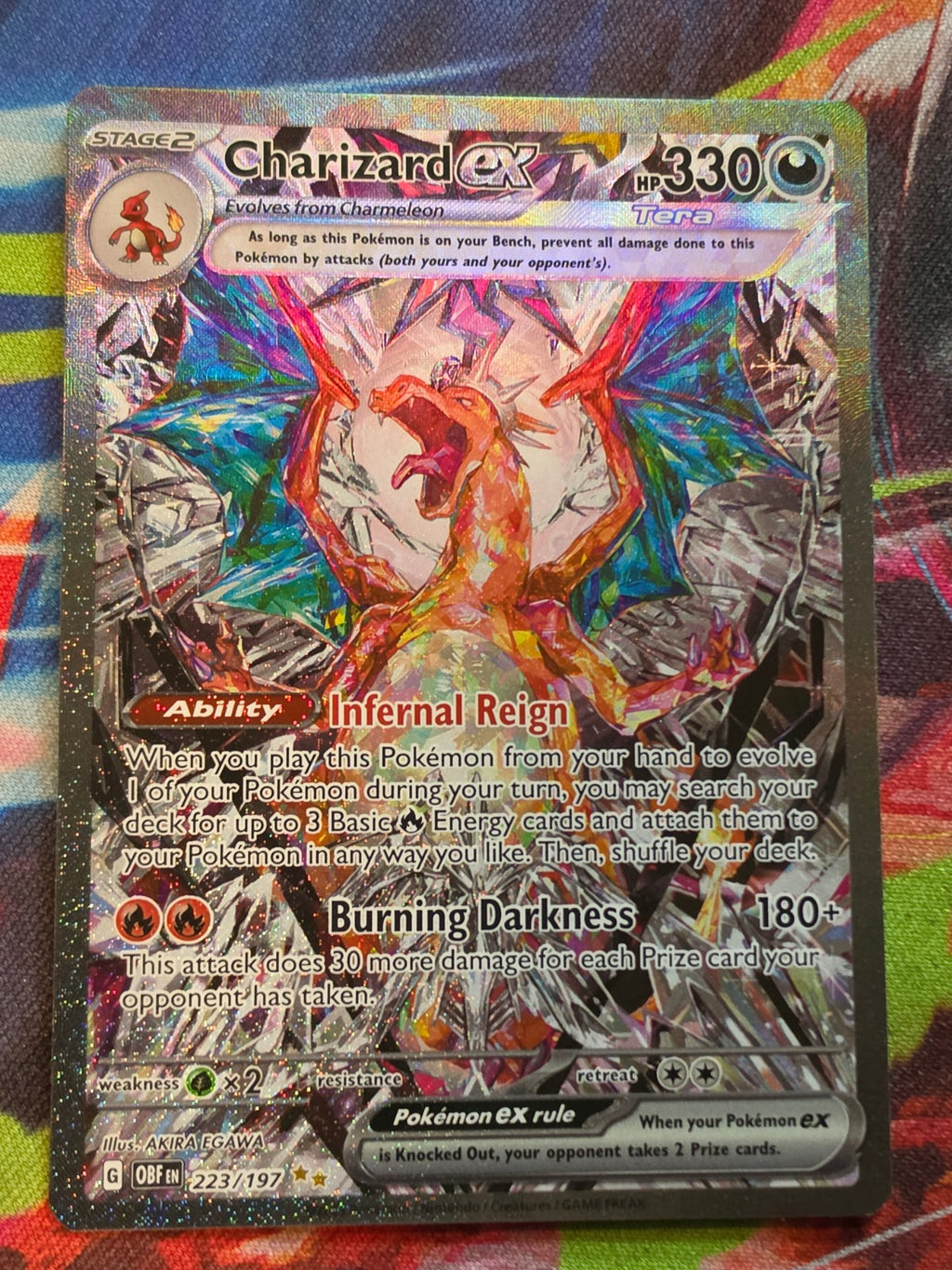 Charizard ex Special Illustration Rare SV03: Obsidian Flames 223/197 NM Pokemon