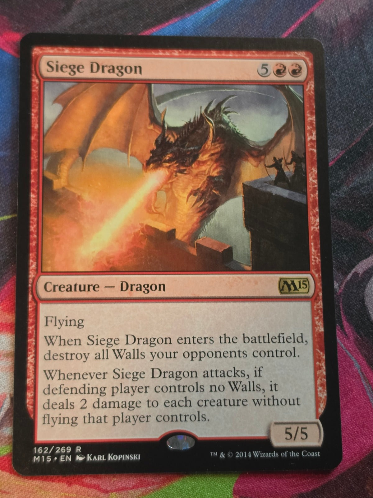 Siege Dragon - 162 - Magic 2015 (M15) - R - LP MTG
