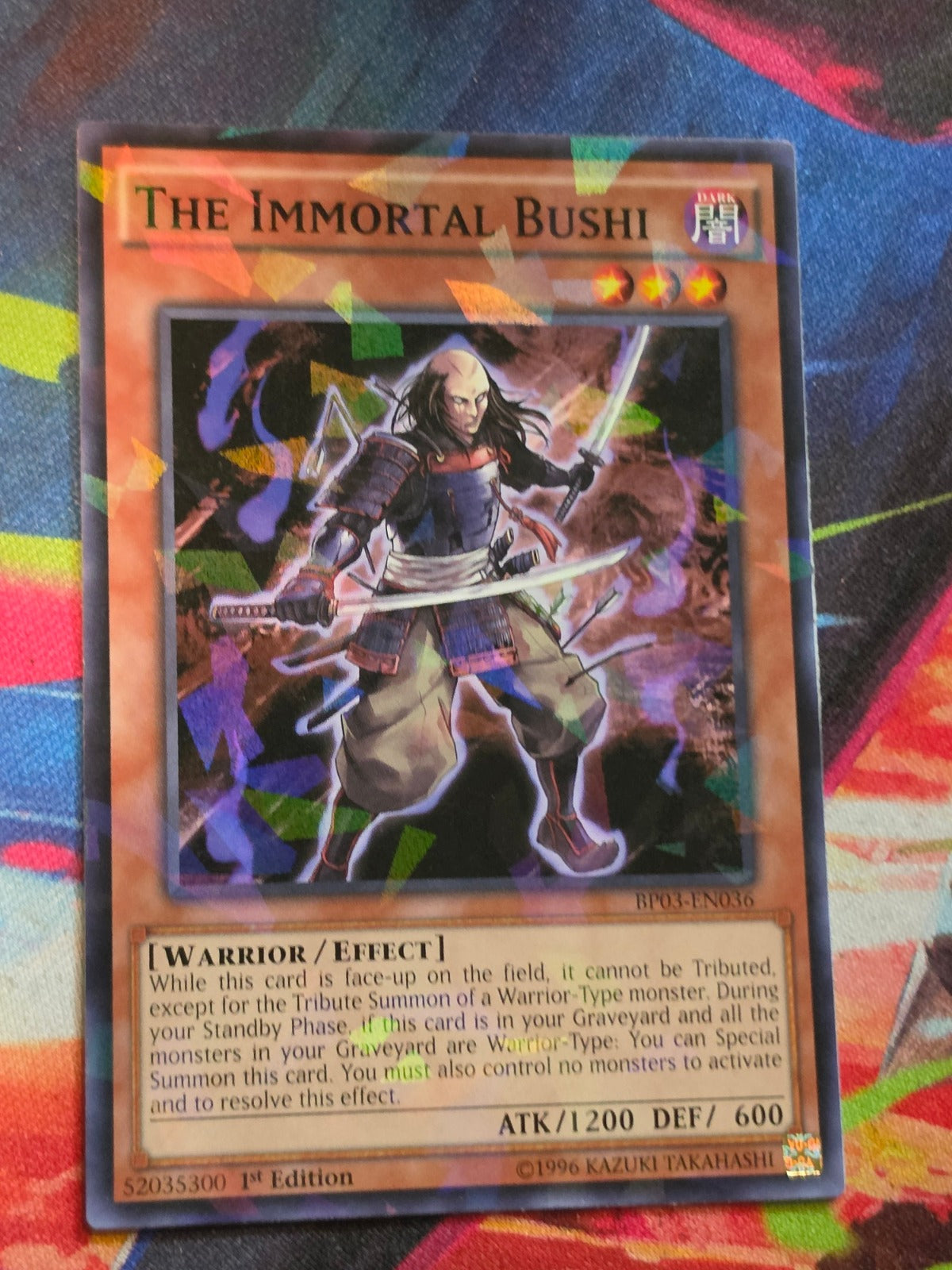 The Immortal Bushi (Shatterfoil) Shatterfoil Rare Battle Pack 3: Monster League BP03-EN036 LP