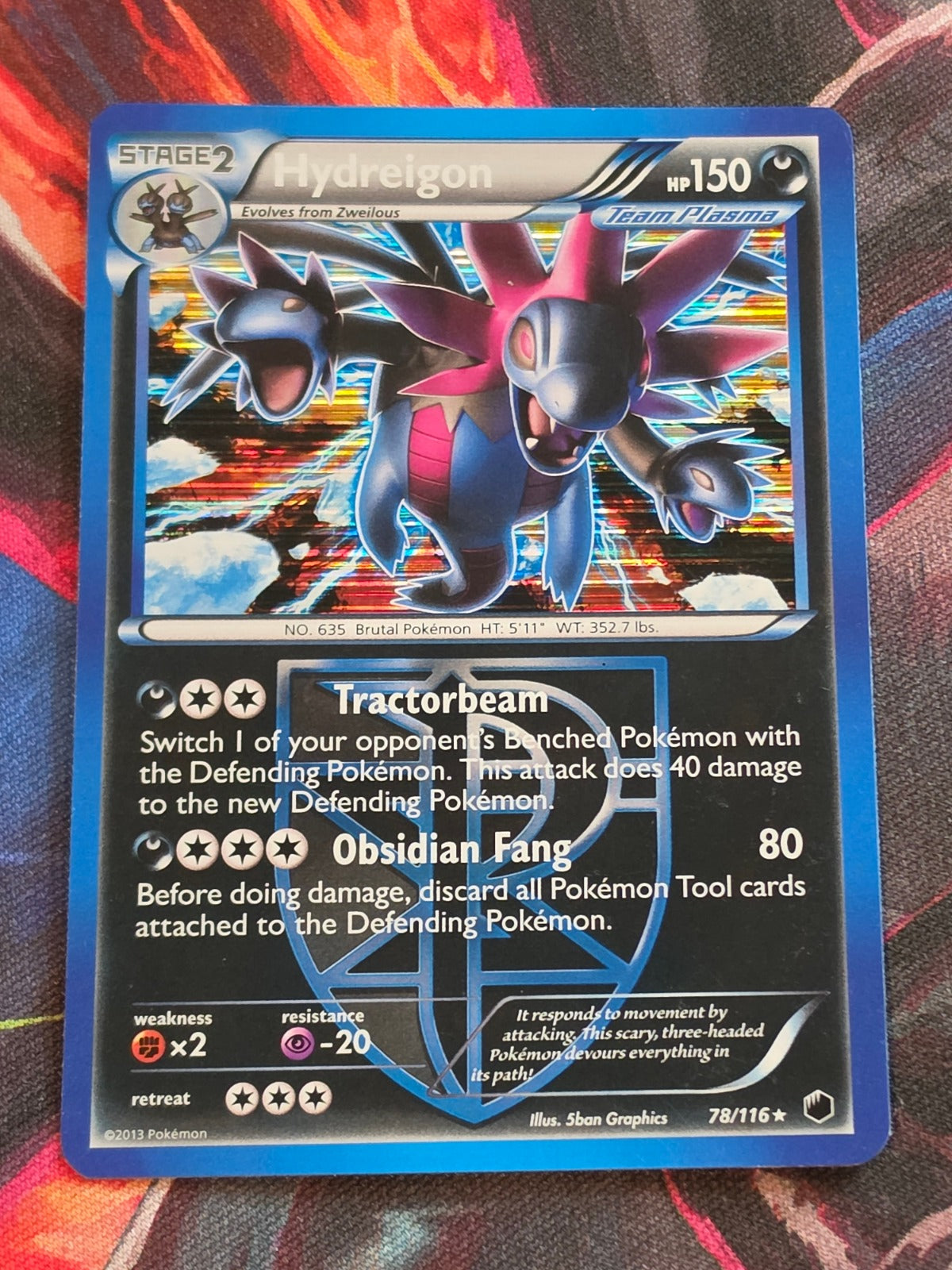 Hydreigon (Team Plasma) - 78/116 - Plasma Freeze - Holo Rare - LP - Pokemon