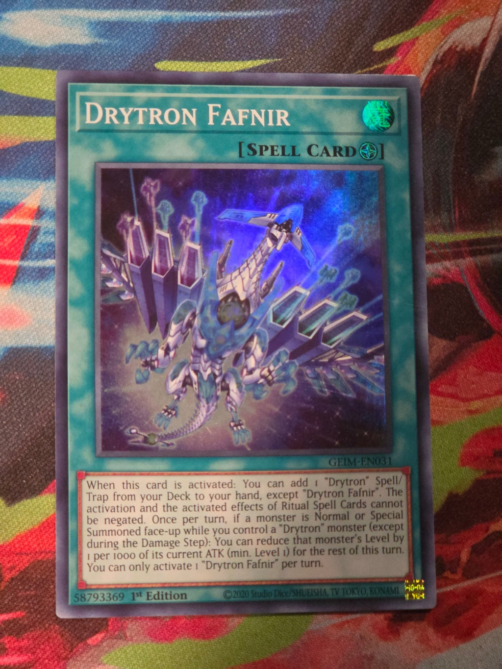 Drytron Fafnir Super Rare Genesis Impact GEIM-EN031 1st Edition LP Yu-Gi-Oh!