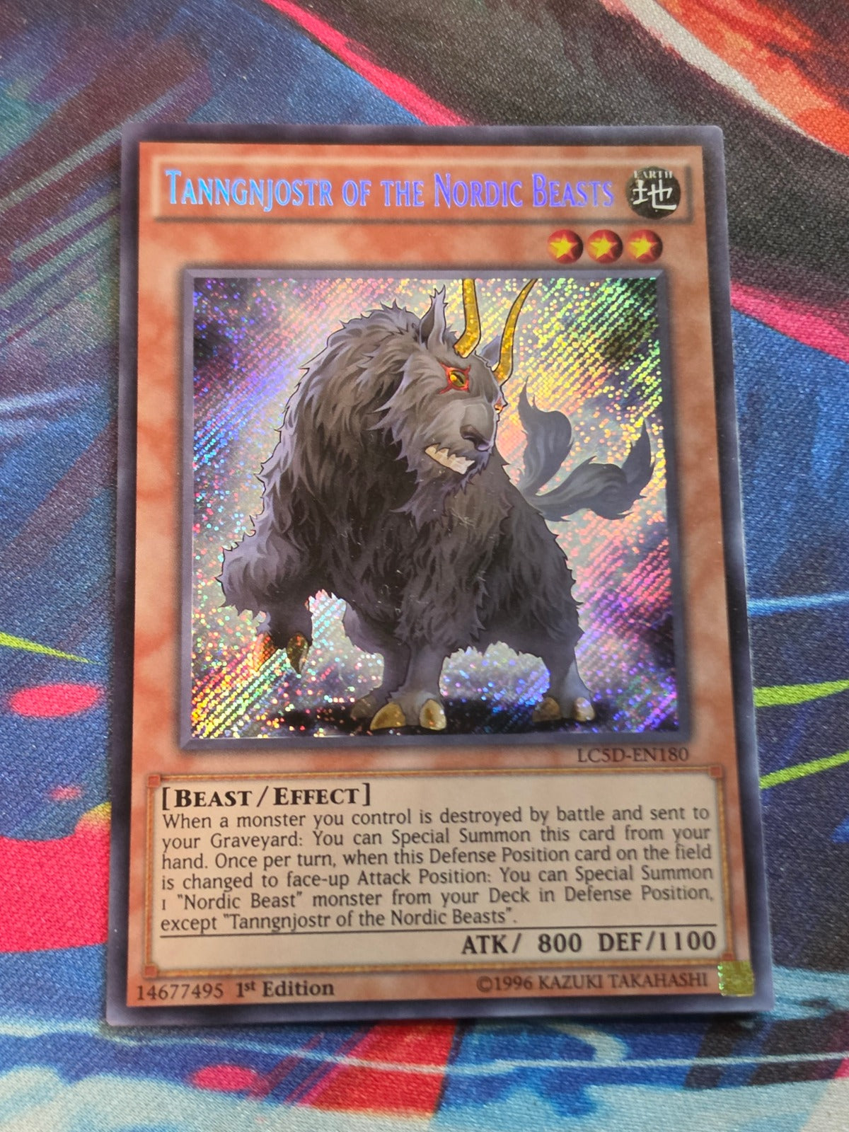 Tanngnjostr of the Nordic Beasts Secret Rare Legendary Collection 5D's LC5D-EN180 LP