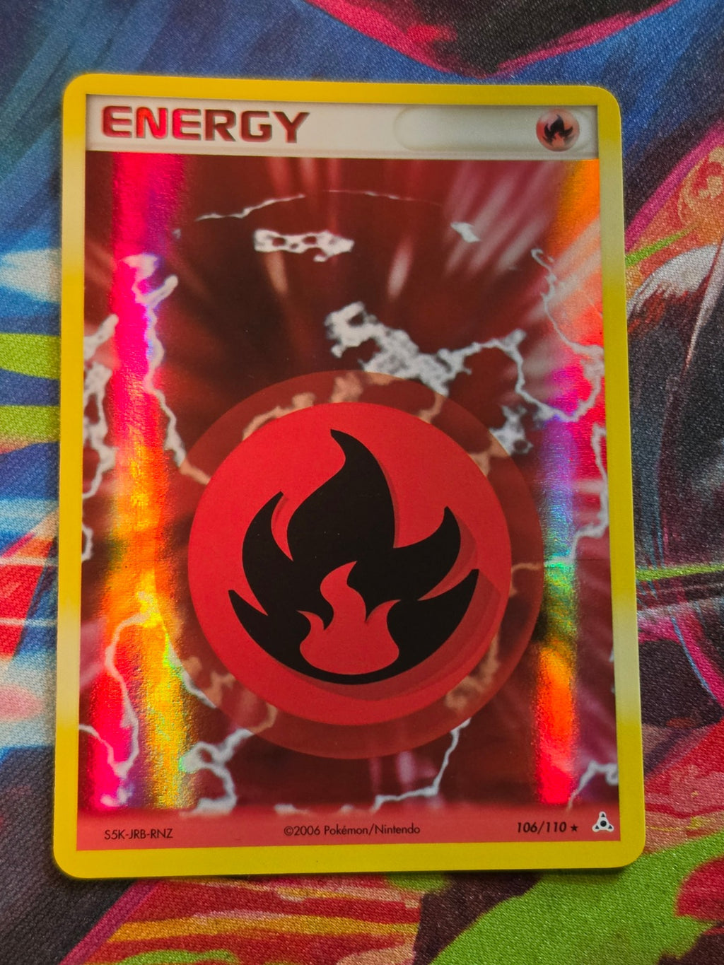 Fire Energy Holo Rare EX Holon Phantoms 106/110 NM Pokemon