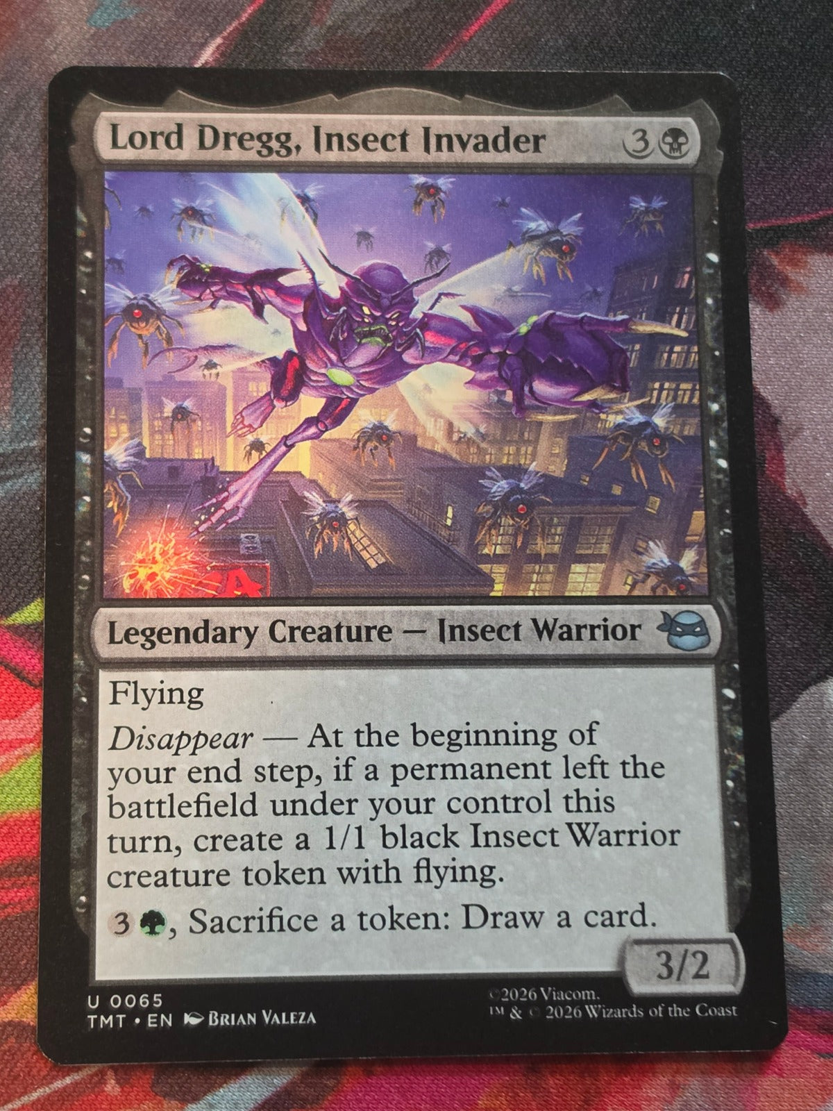 Lord Dregg, Insect Invader - 65 - Teenage Mutant Ninja Turtles - U - NM MTG