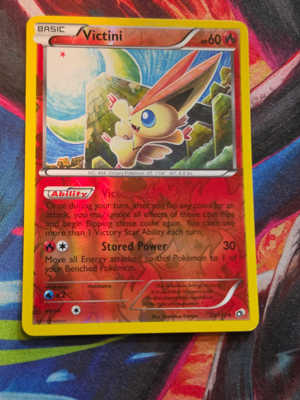 Victini - 23/113 - Legendary Treasures - Holo Rare - LP Pokemon