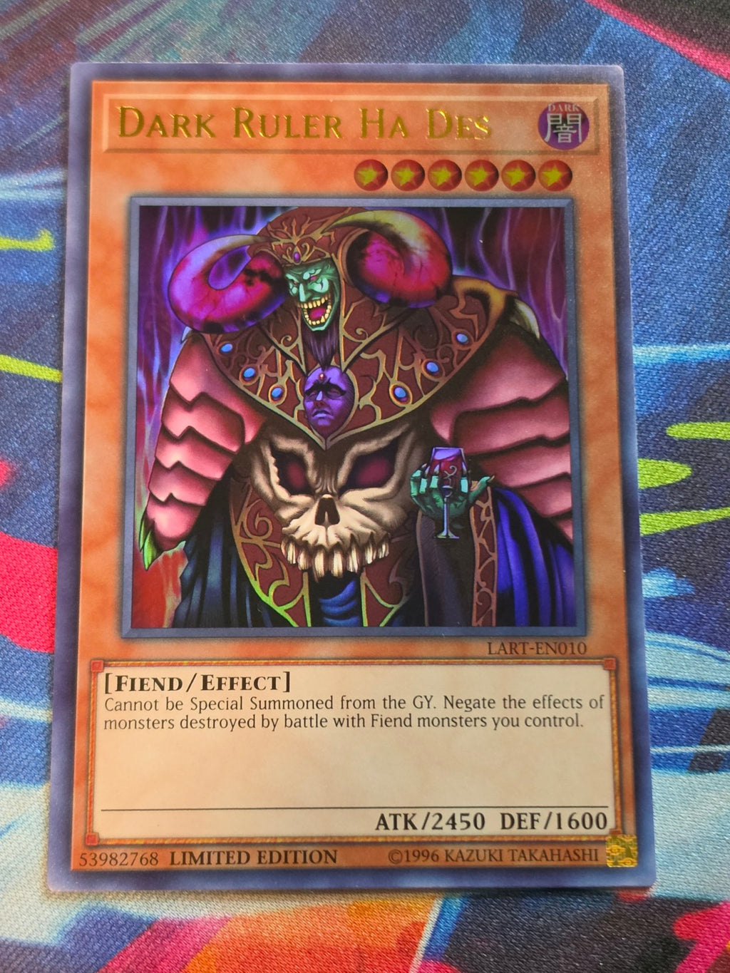 Dark Ruler Ha Des Ultra Rare The Lost Art Promotion LART-EN010 LP