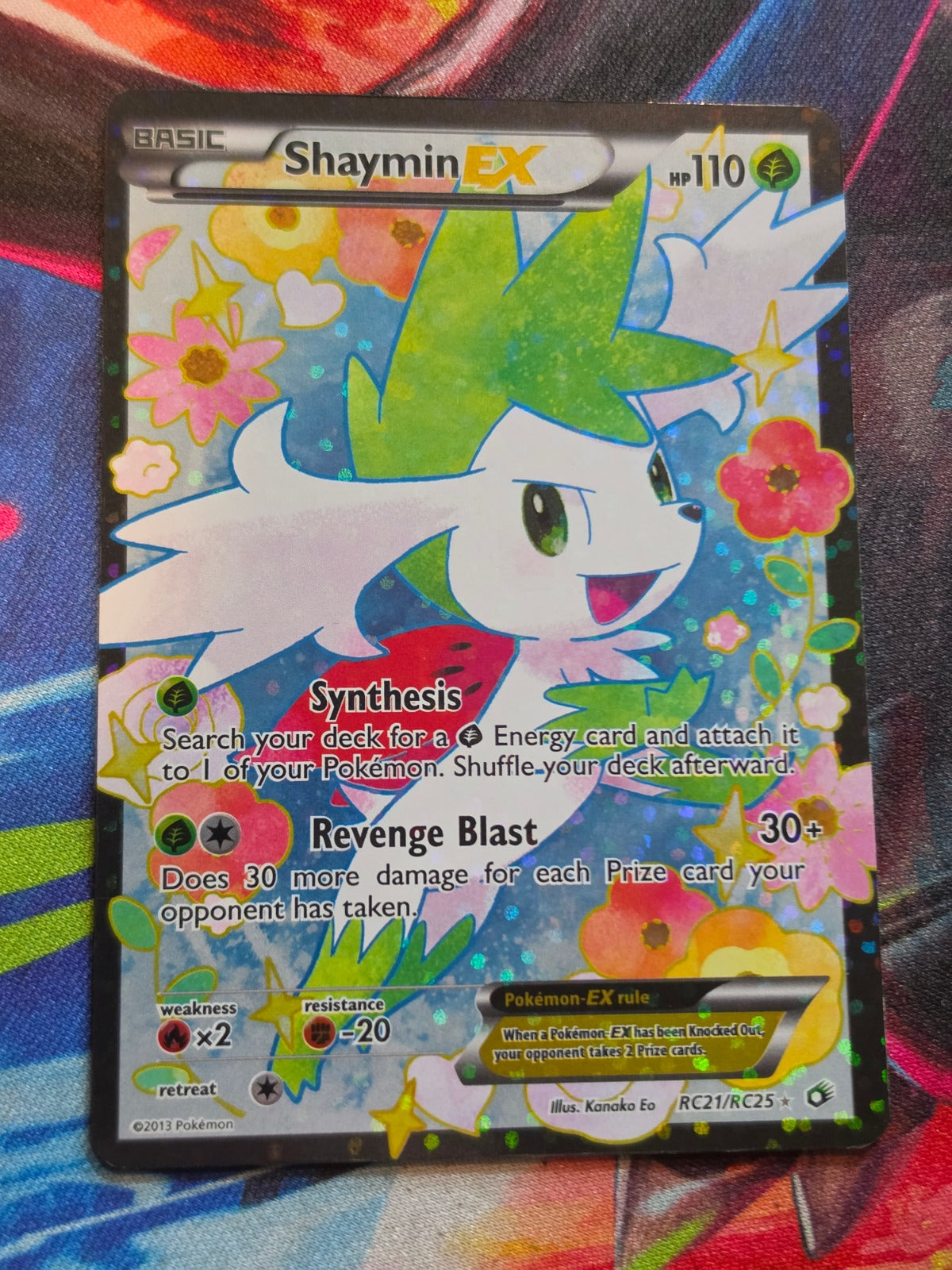 Shaymin EX Full Art Ultra Rare Legendary Treasures Radiant Collection RC21/RC25 MP Pokemon