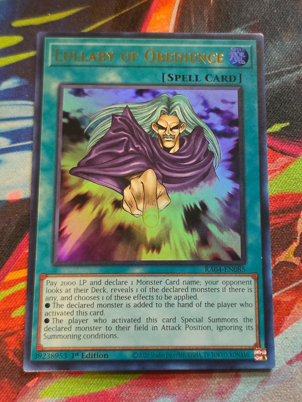 Lullaby of Obedience (UR) Ultra Rare Quarter Century Stampede RA04-EN085 NM