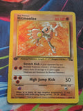 Hitmonlee (22) 1st Edition Rare Fossil 22/62 HP Pokemon
