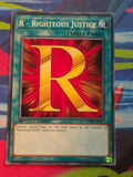 R - Righteous Justice Common Speed Duel GX: Duel Academy Box SGX1-ENA17 1st Edition LP Yu-Gi-Oh!