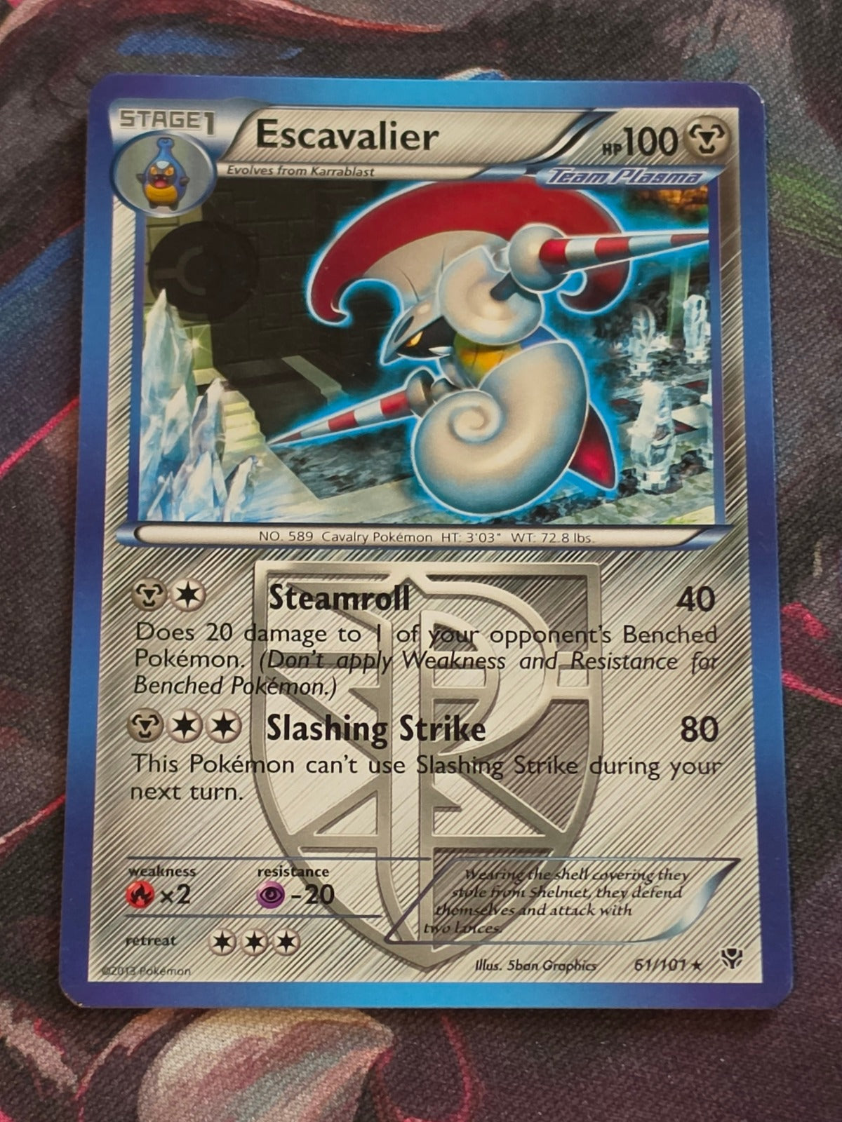 Escavalier (Team Plasma) - 61/101 - Plasma Blast - Rare - NM - Pokemon