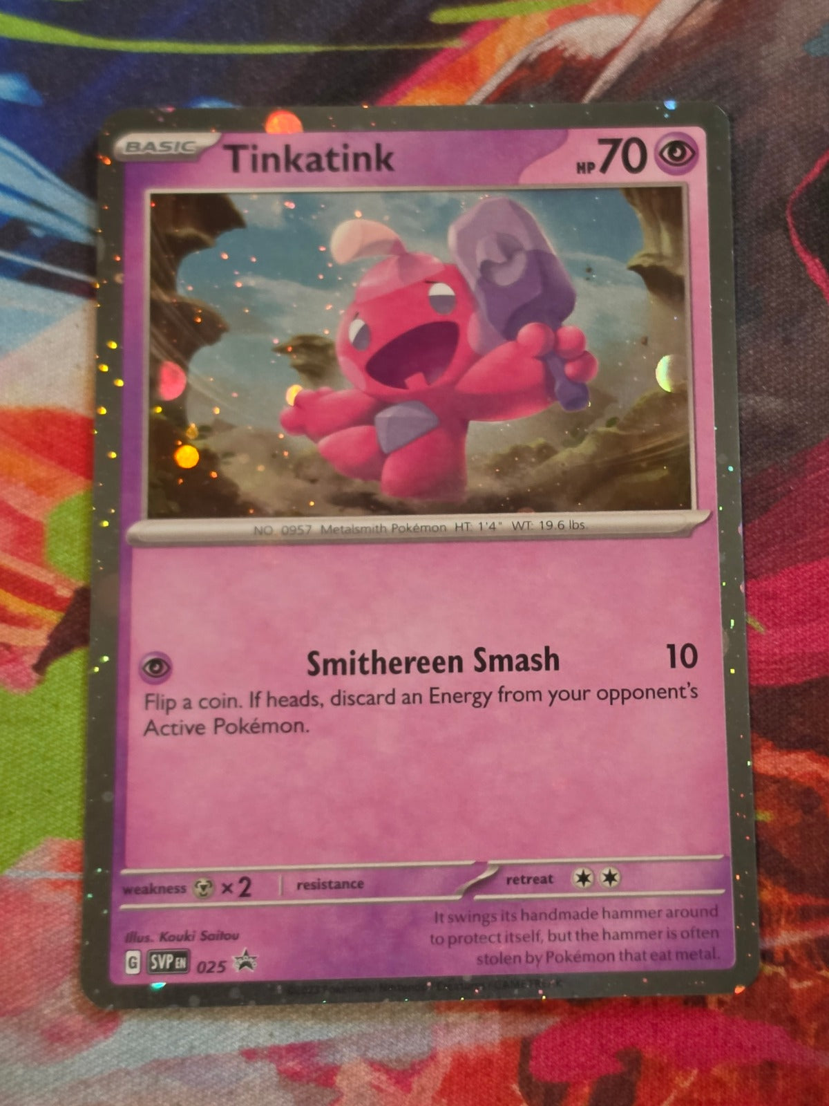 Tinkatink (Cosmo Holofoil) - 025 - SV: Scarlet & Violet Promo Cards - Promo - NM Pokemon