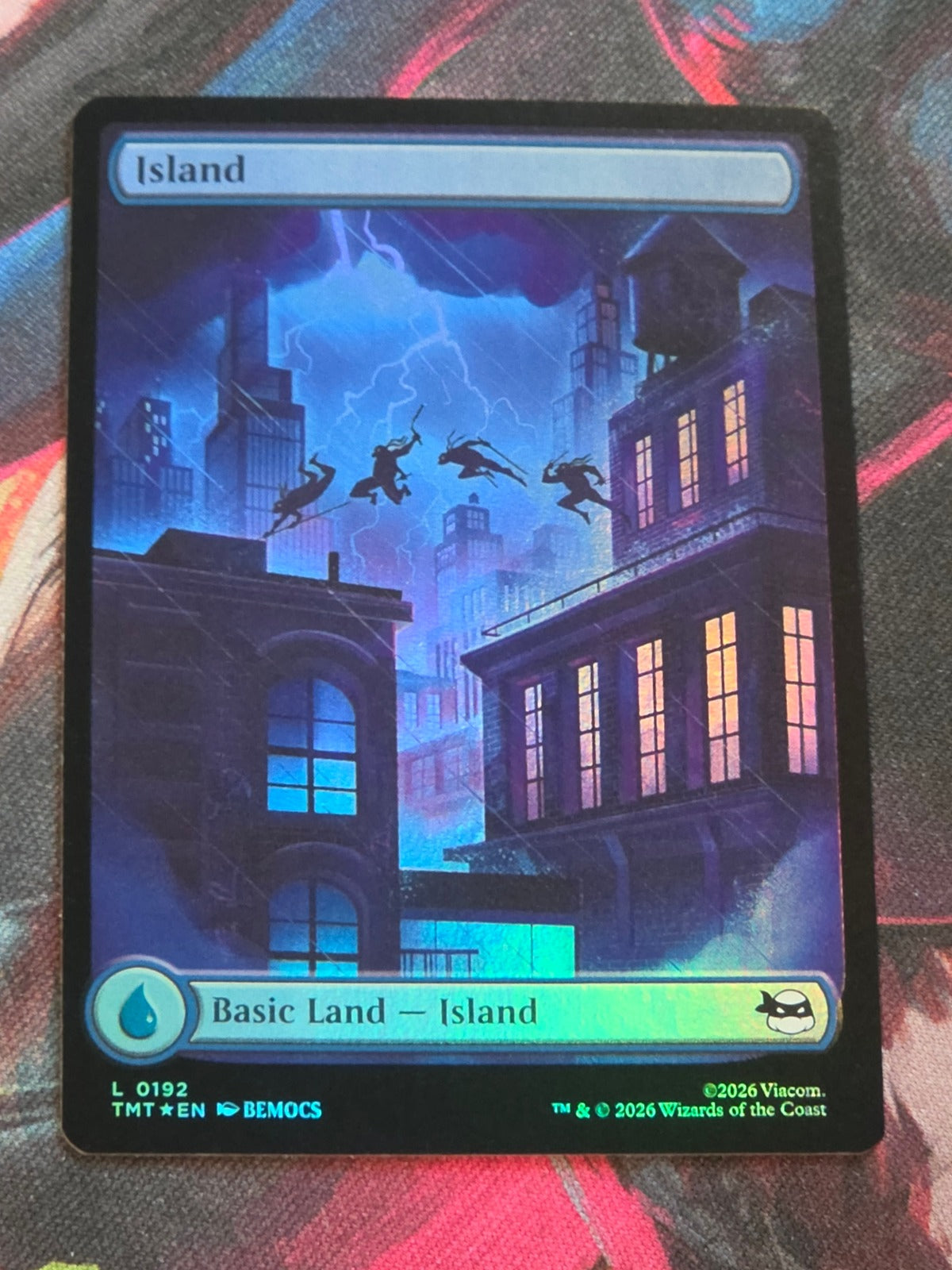 Island - 192 - Teenage Mutant Ninja Turtles - L - Foil - NM MTG
