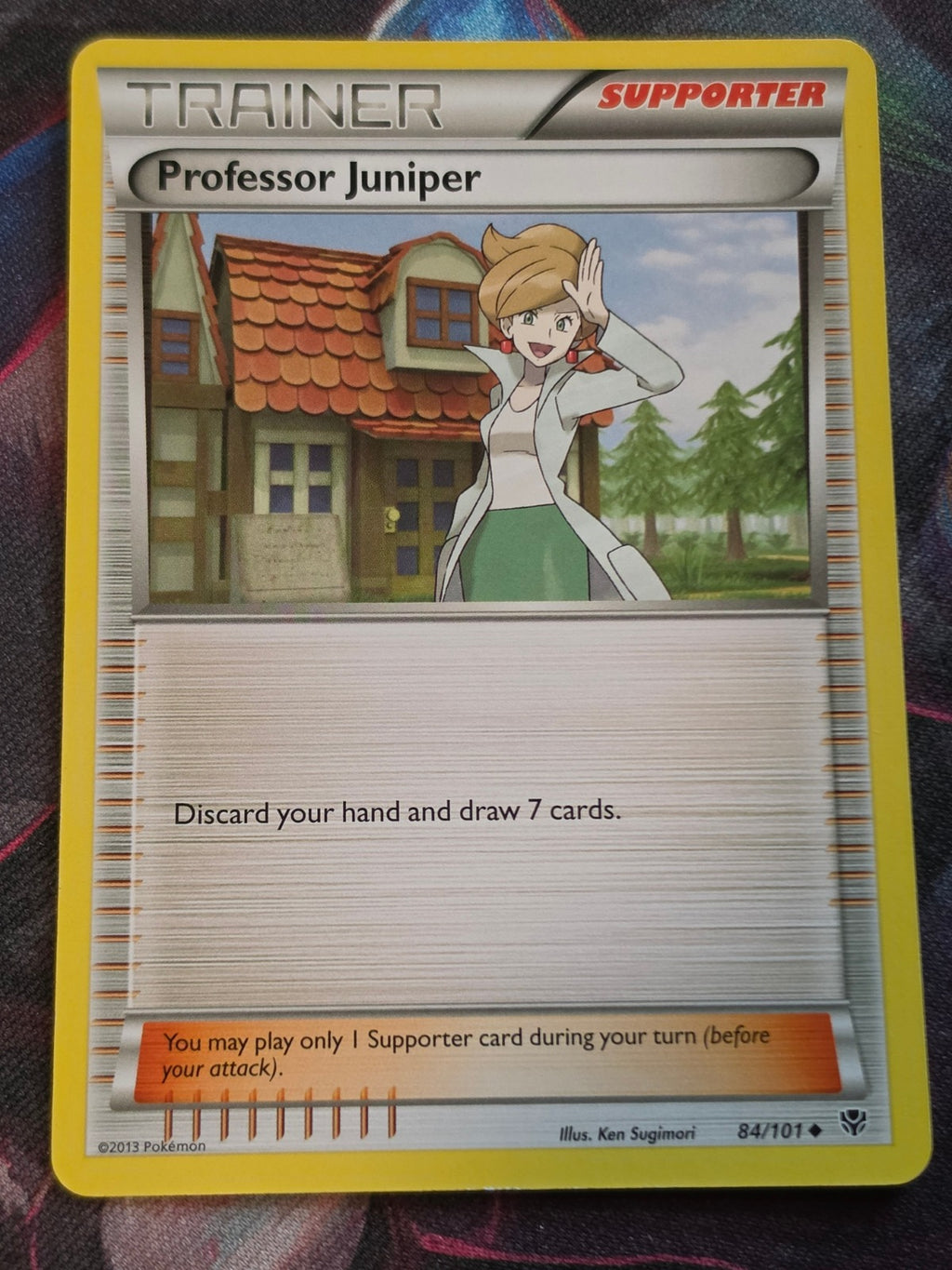 Professor Juniper - 84/101 - Plasma Blast - Uncommon - LP - Pokemon