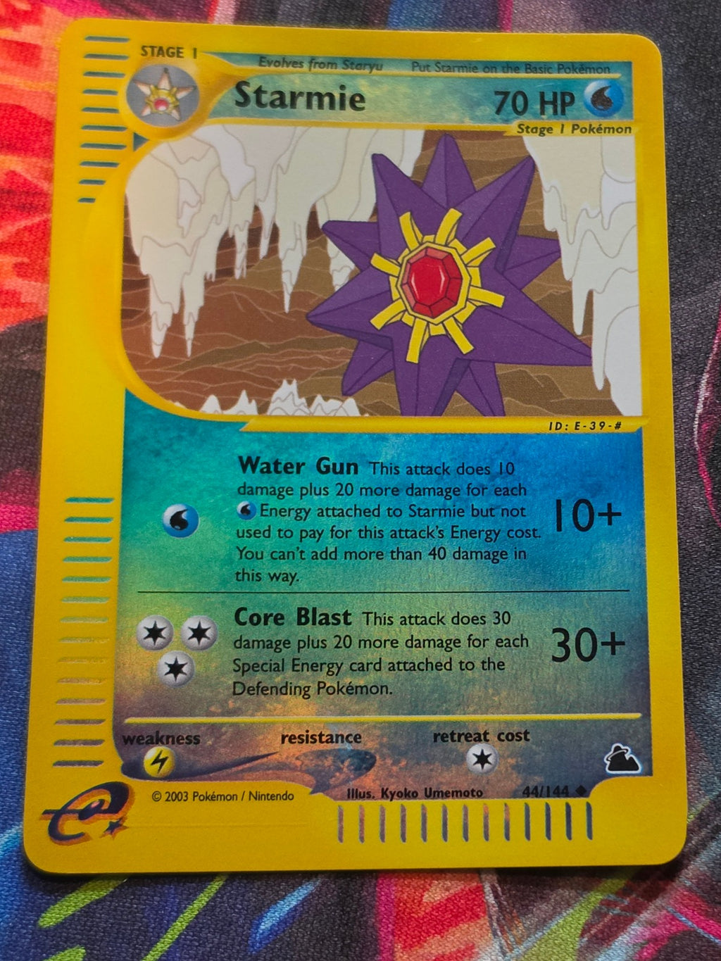 Starmie Reverse Holo Uncommon Skyridge 044/144 LP Pokemon