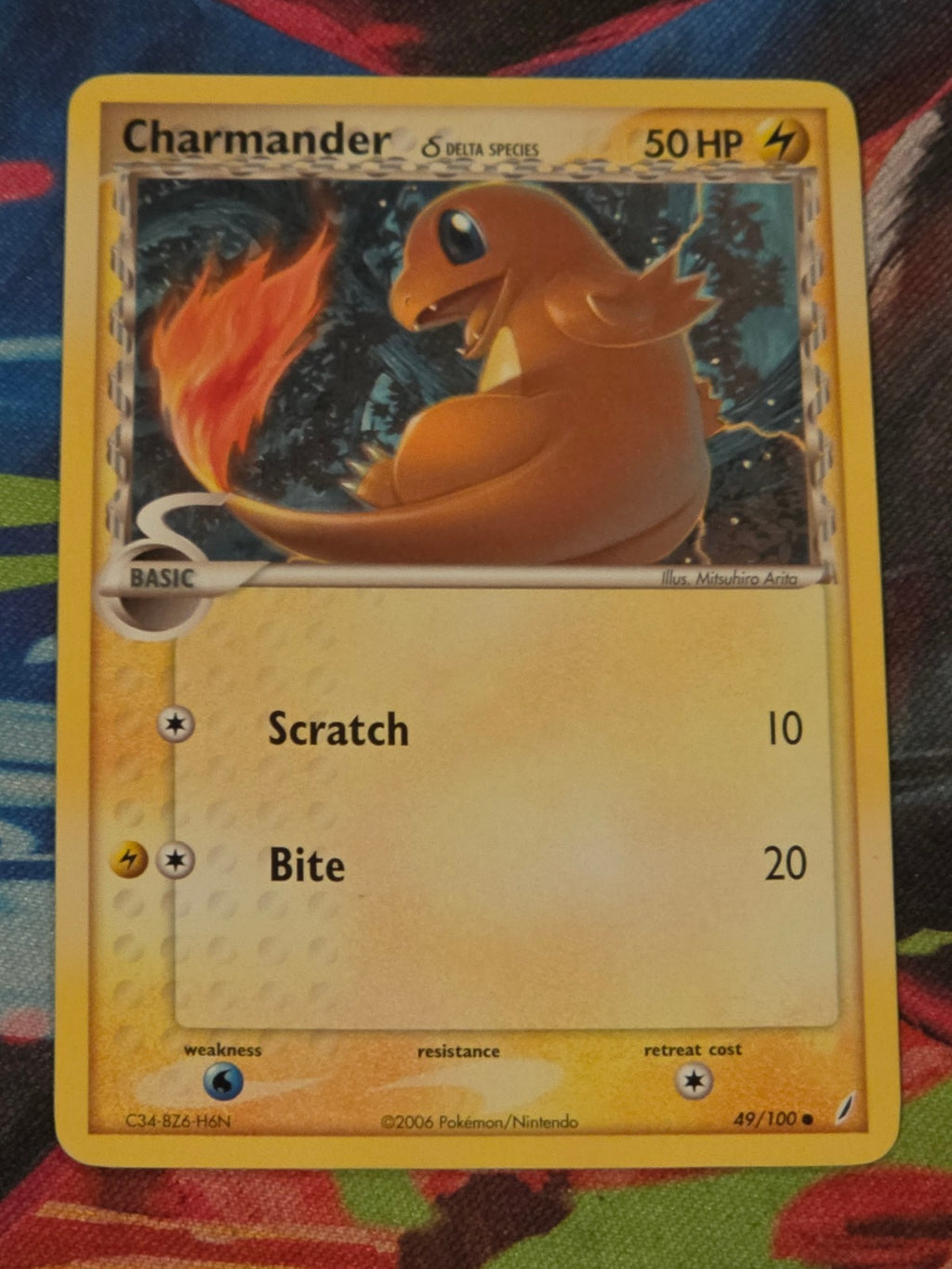 Charmander (Delta Species) Common EX Crystal Guardians 49/100 LP+ Pokemon