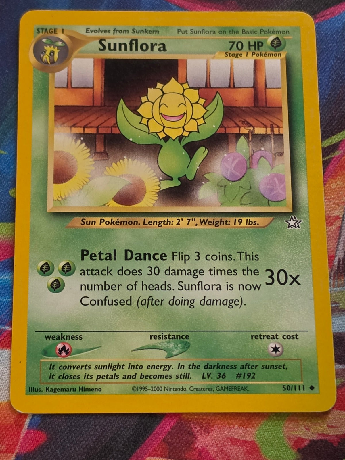 Sunflora - 050/111 - Neo Genesis - Uncommon - Unlimited - LP Pokemon