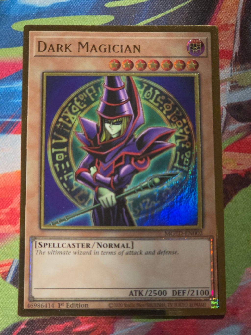 Dark Magician Premium Gold Rare Maximum Gold: El Dorado MGED-EN002 1st Edition LP Yu-Gi-Oh!