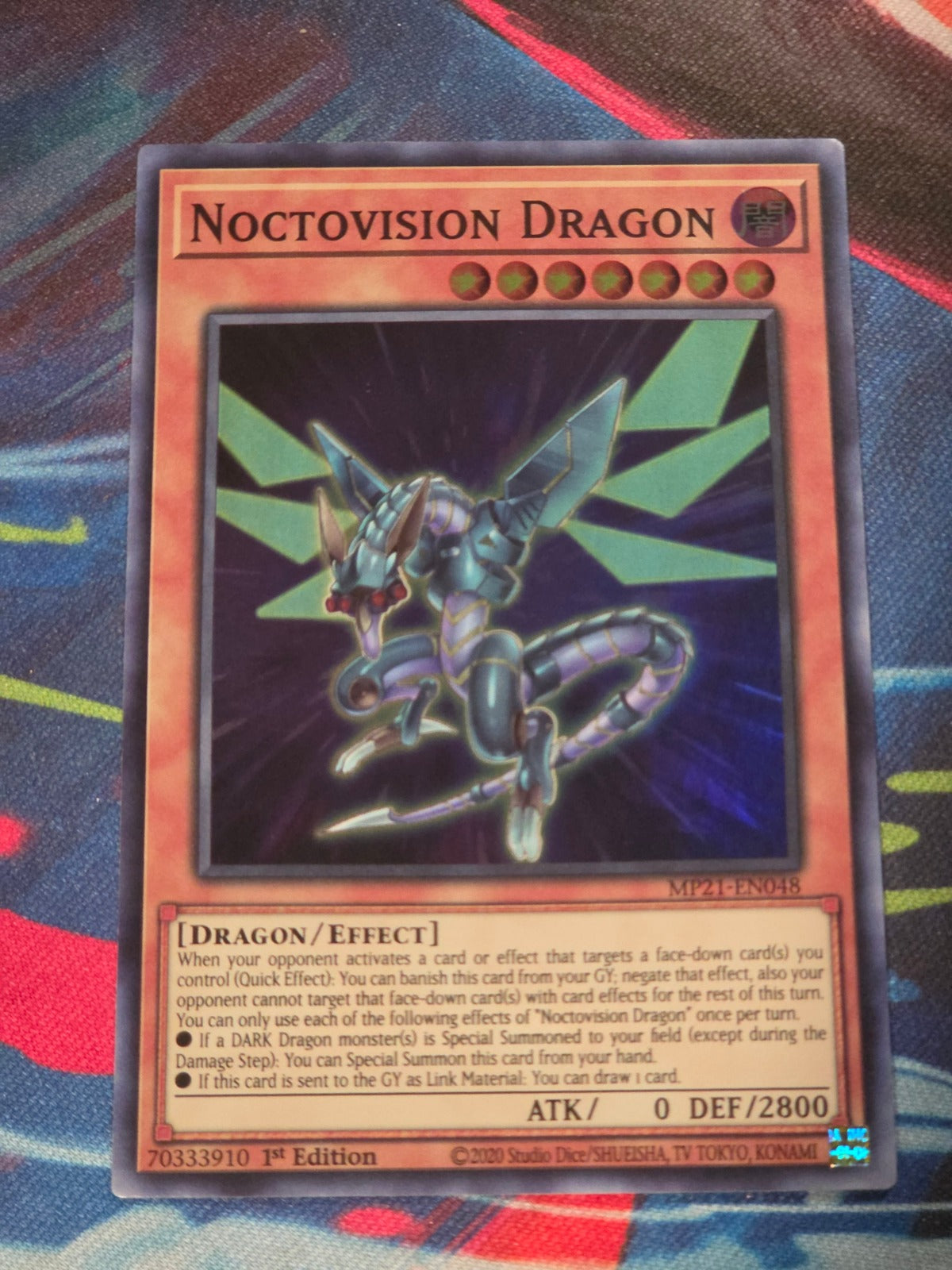 Noctovision Dragon Super Rare 2021 Tin of Ancient Battles MP21-EN048 1st Edition LP Yu-Gi-Oh!