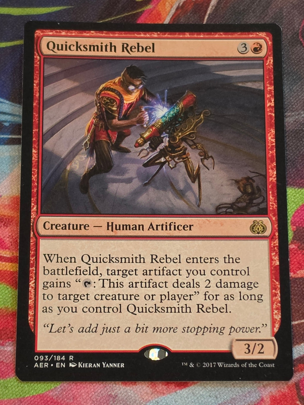 Quicksmith Rebel - 93 - Aether Revolt - Rare - LP - MTG