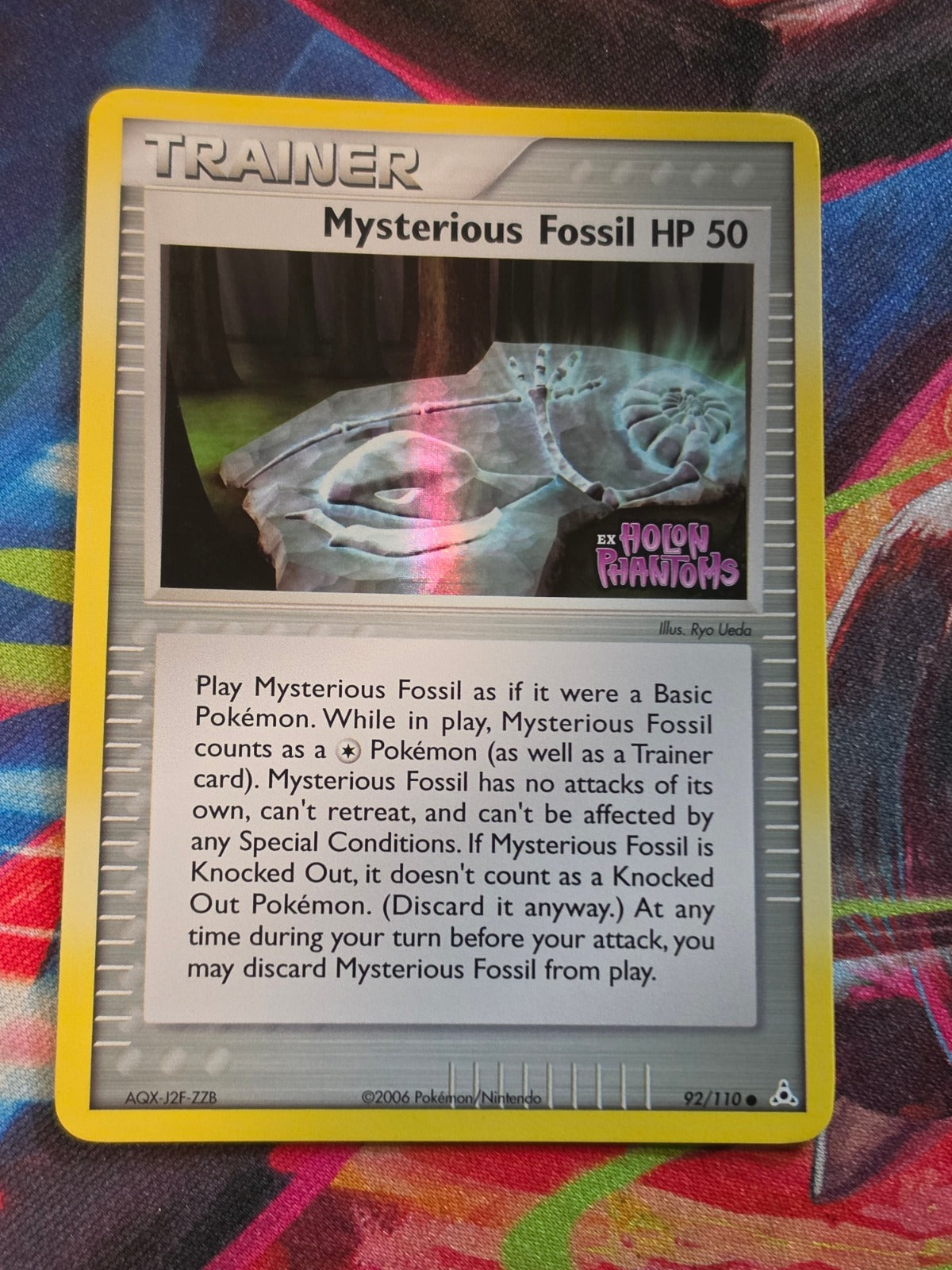 Mysterious Fossil Common Reverse Holo EX Holon Phantoms 92/110 LP Pokemon