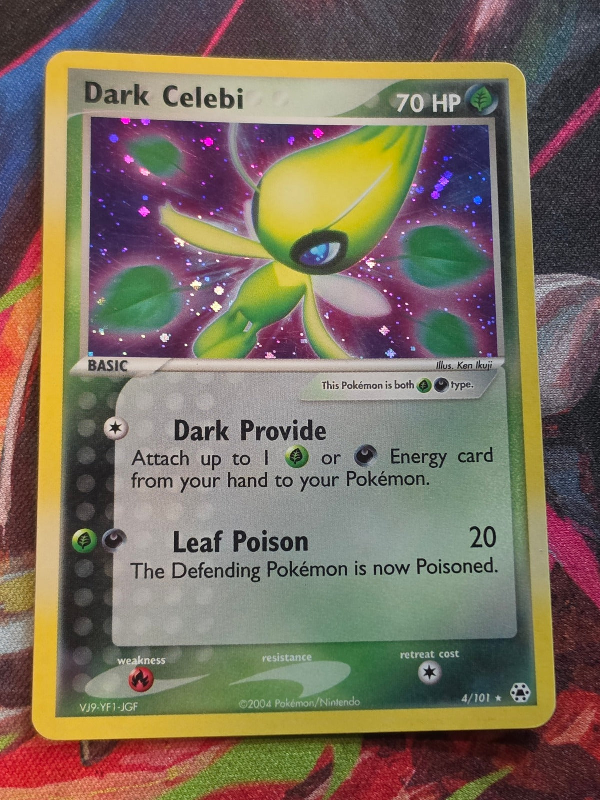 Dark Celebi Holo Rare EX Hidden Legends 4/101 LP+ Pokemon