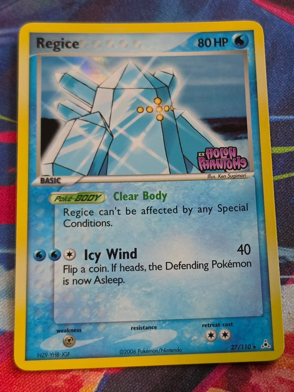 Regice Rare Reverse Holo EX Holon Phantoms 27/110 NM Pokemon