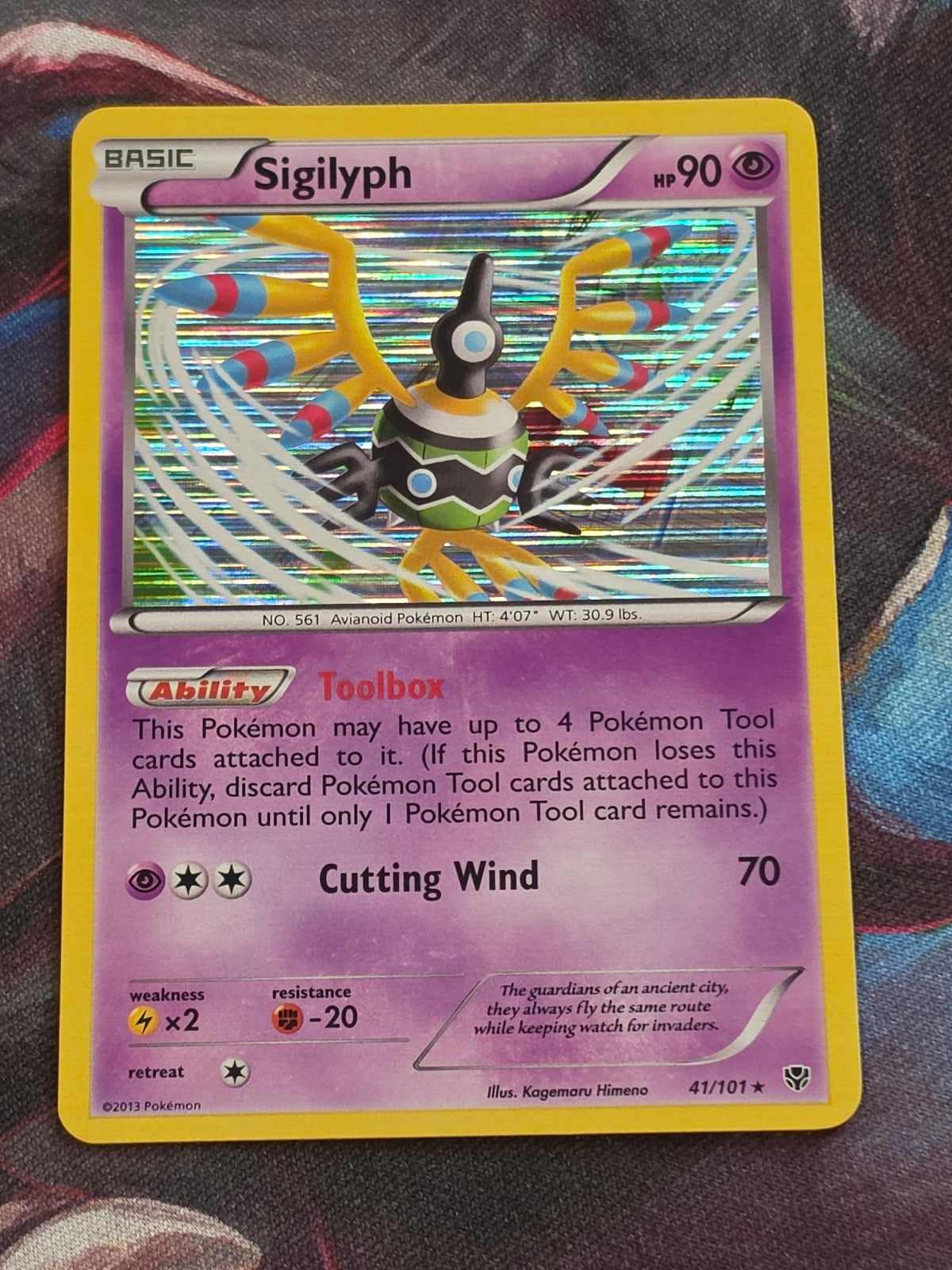 Sigilyph - 41/101 - Plasma Blast - Holo Rare - NM - Pokemon