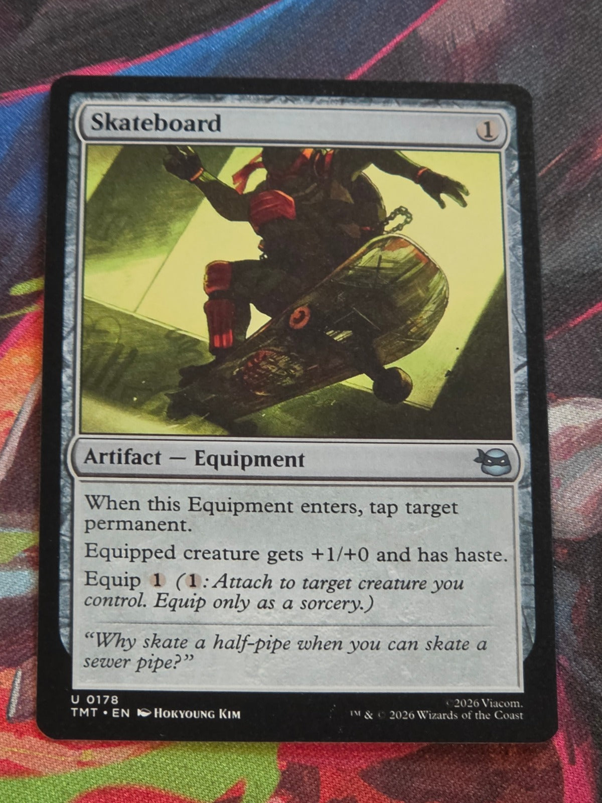 Skateboard - 178 - Teenage Mutant Ninja Turtles - U - NM MTG