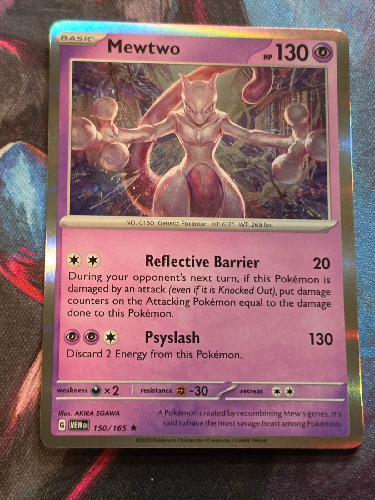 Mewtwo Rare Scarlet & Violet 151 150/165 NM Pokemon