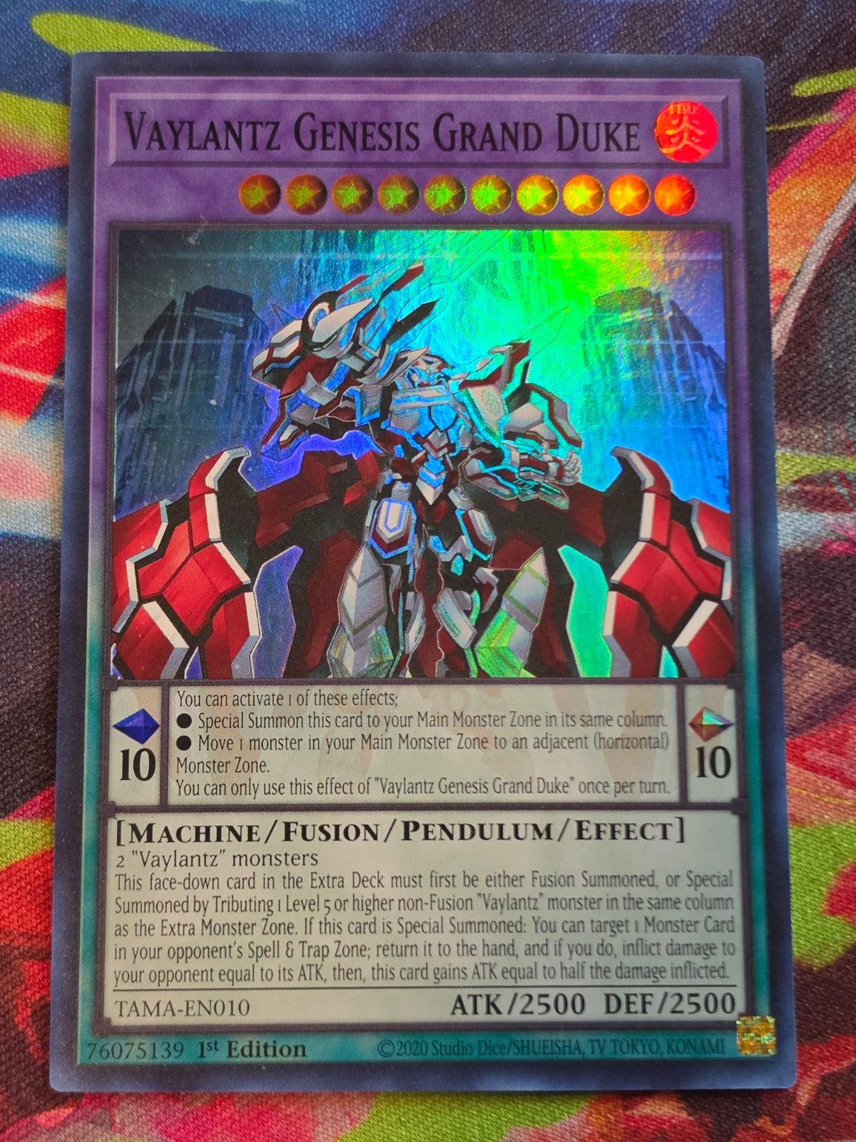Vaylantz Genesis Grand Duke Super Rare Tactical Masters TAMA-EN010 1st Edition LP Yu-Gi-Oh!