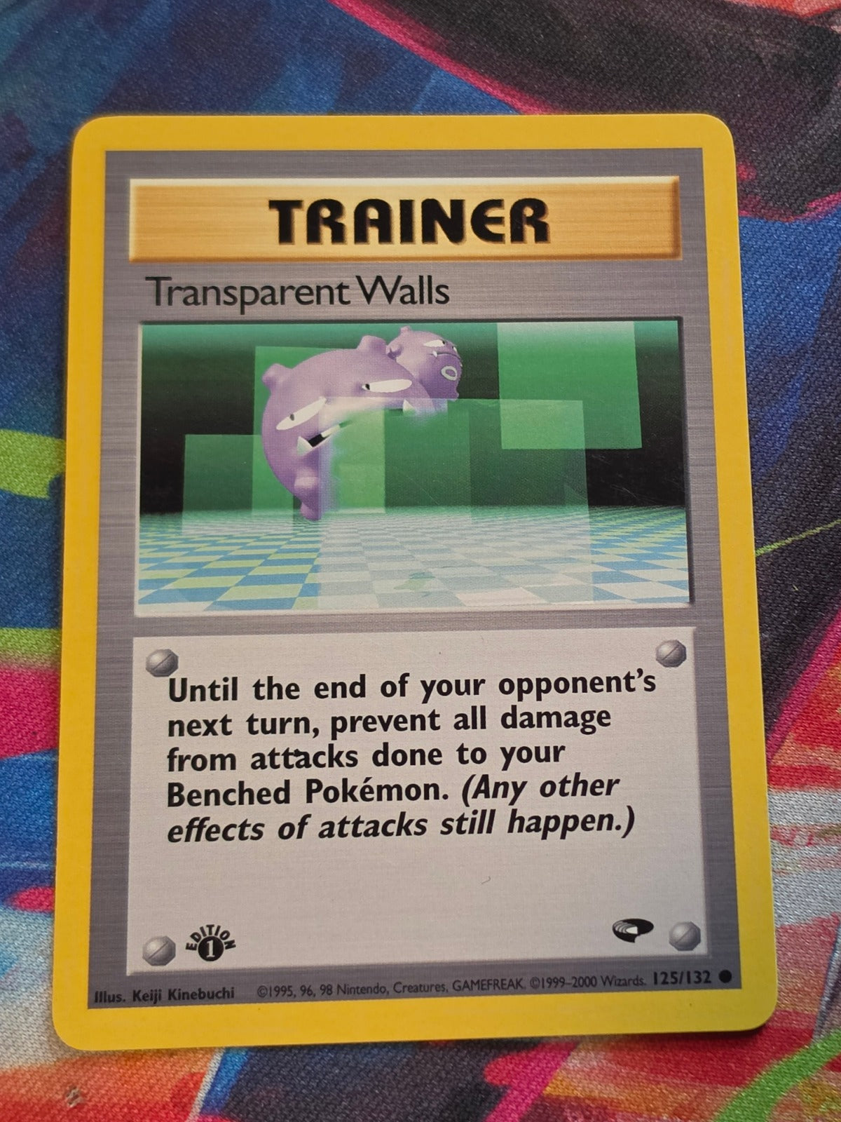 Transparent Walls - 125/132 - Gym Challenge - Common - 1st Edition - NM Pokemon