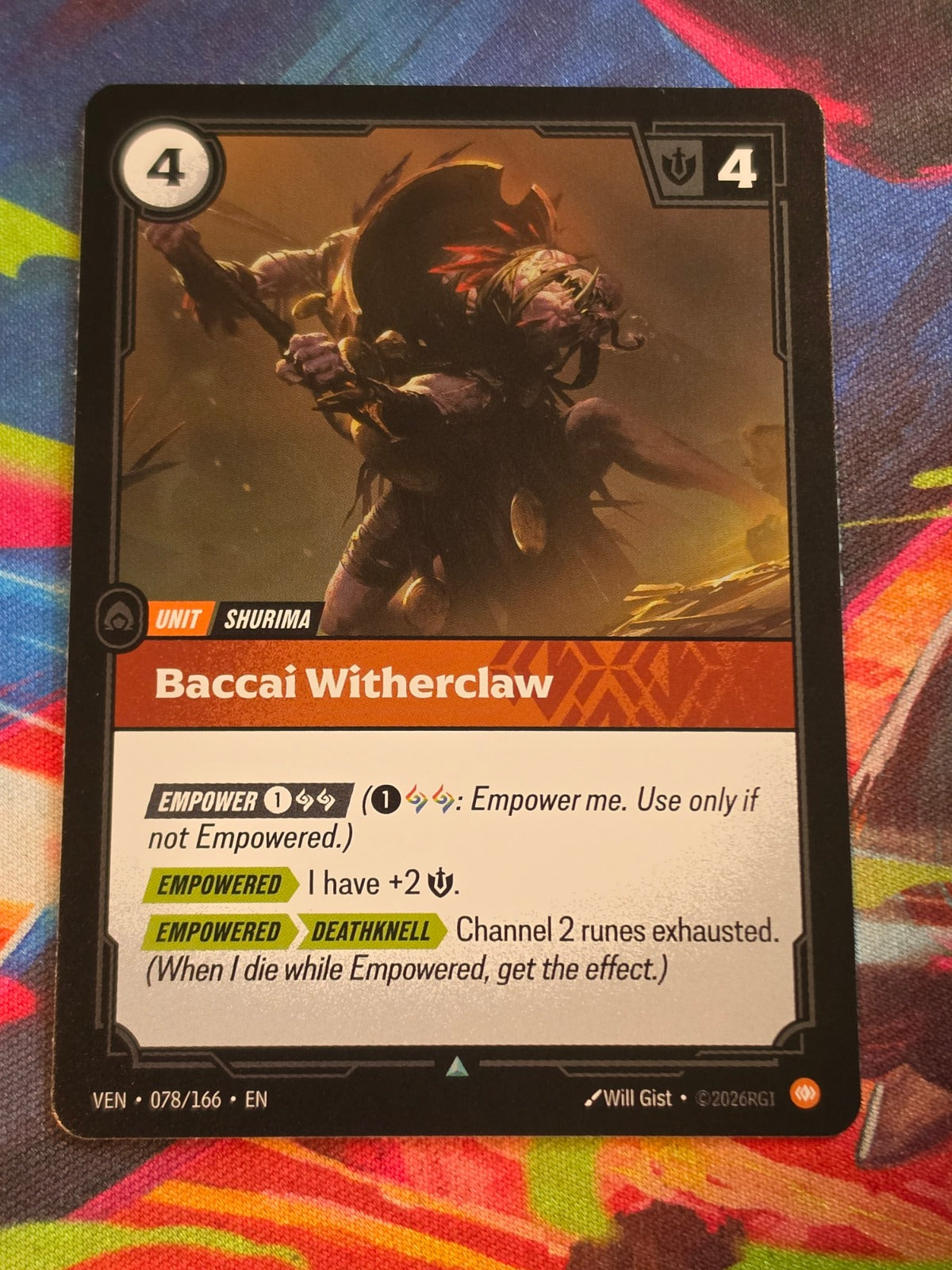 Baccai Witherclaw - 078/166 - Vendetta - Uncommon - NM