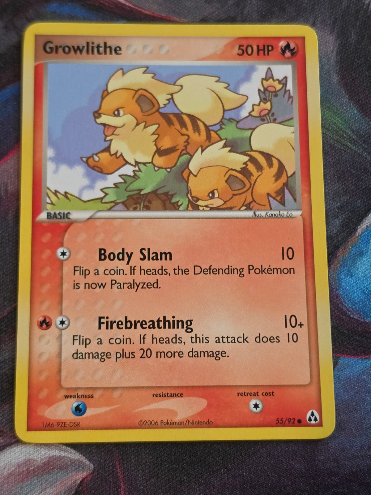 Growlithe - 55/92 - EX Legend Maker - Common - LP - Pokemon