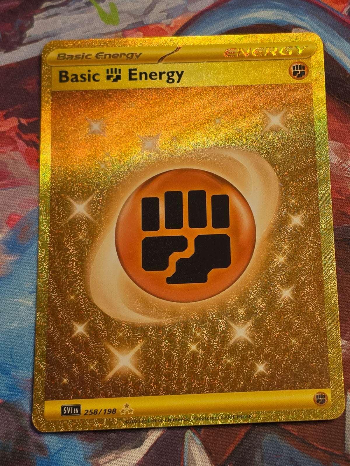 Basic Fighting Energy Hyper Rare SV01: Scarlet & Violet Base Set 258/198 NM Pokemon