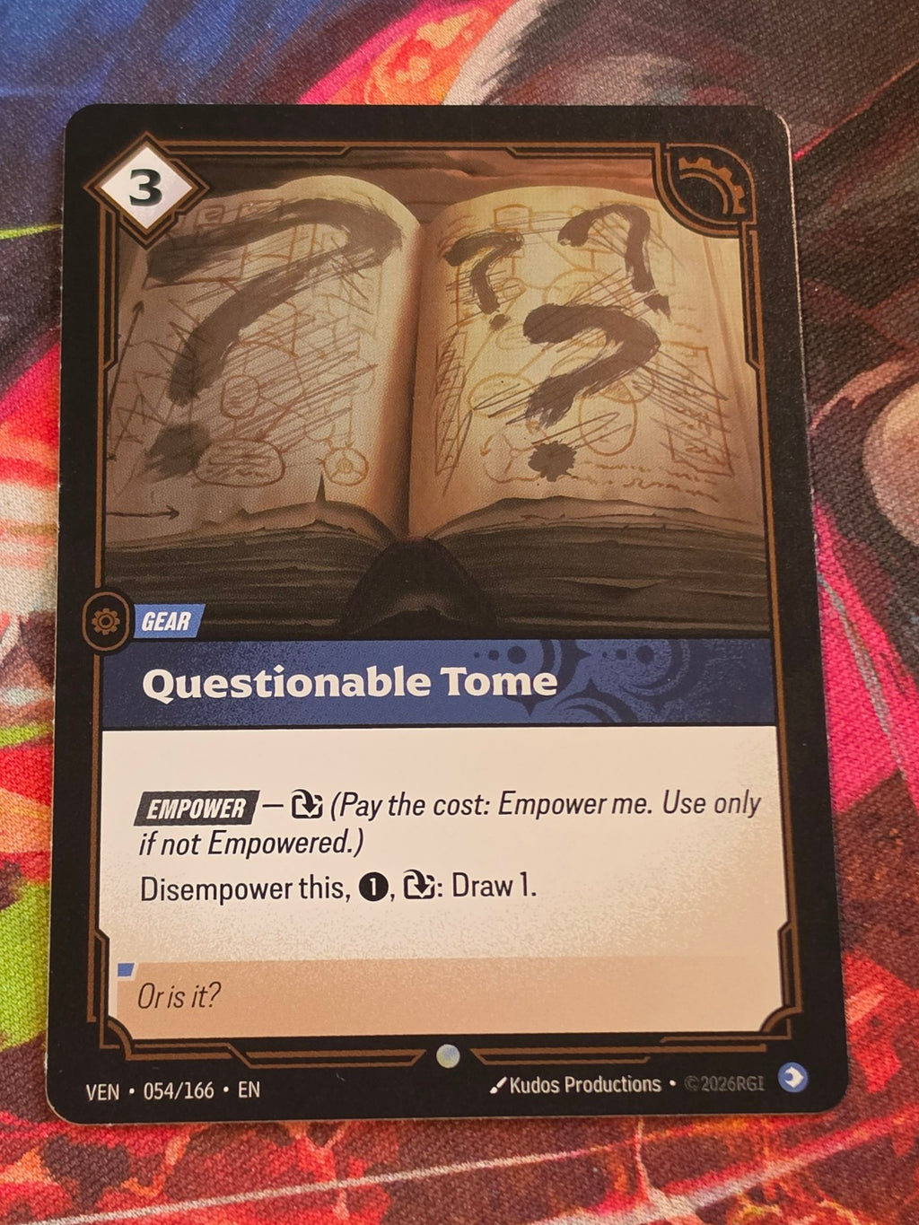 Questionable Tome - 054/166 - Vendetta - Common - NM