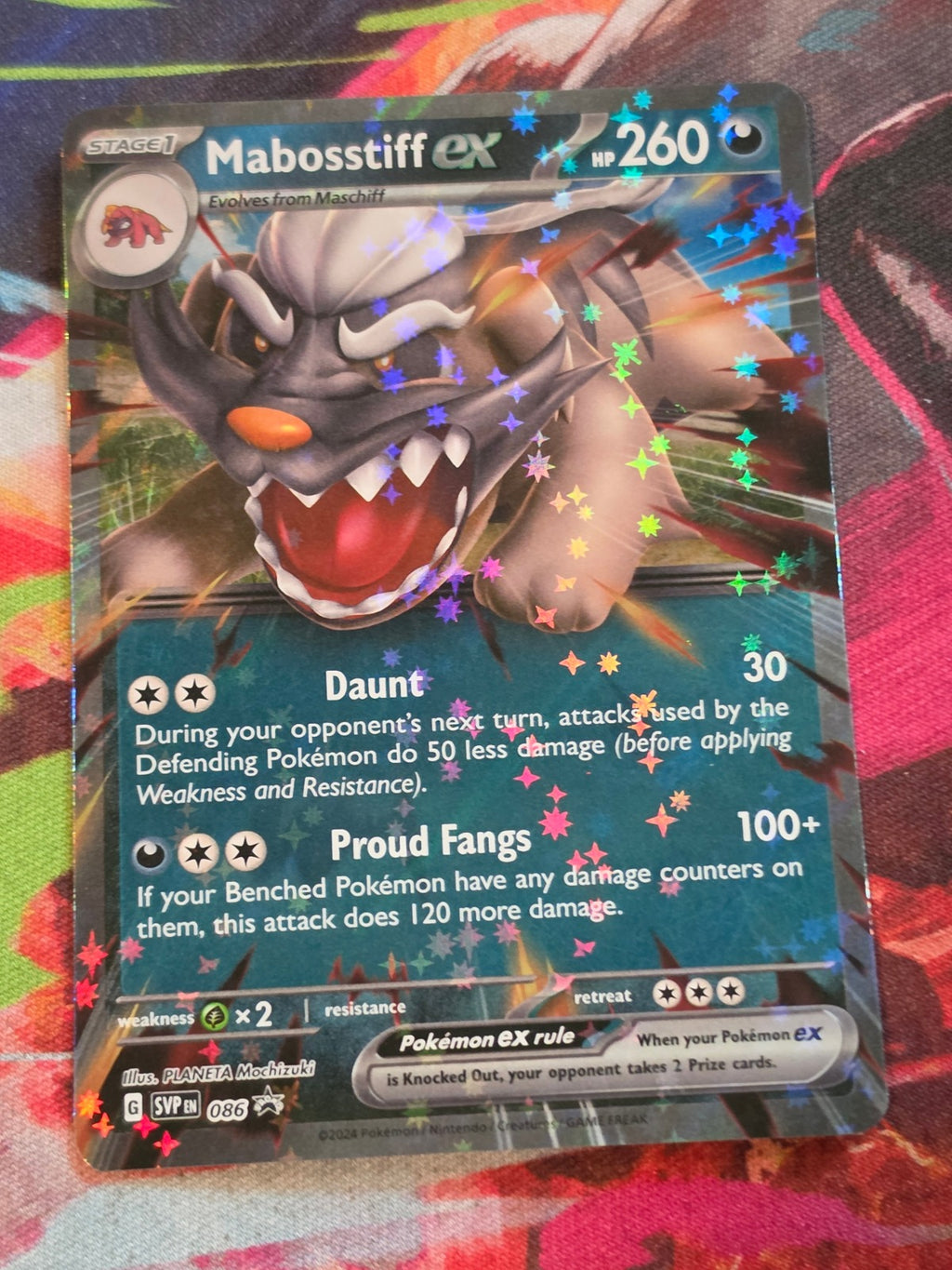 Mabosstiff ex - 086 - SV: Scarlet & Violet Promo Cards - Promo - NM Pokemon