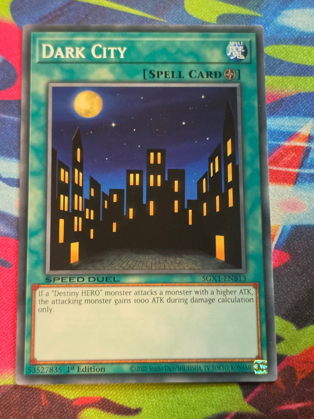 Dark City Common Speed Duel GX: Duel Academy Box SGX1-ENB13 1st Edition LP Yu-Gi-Oh!