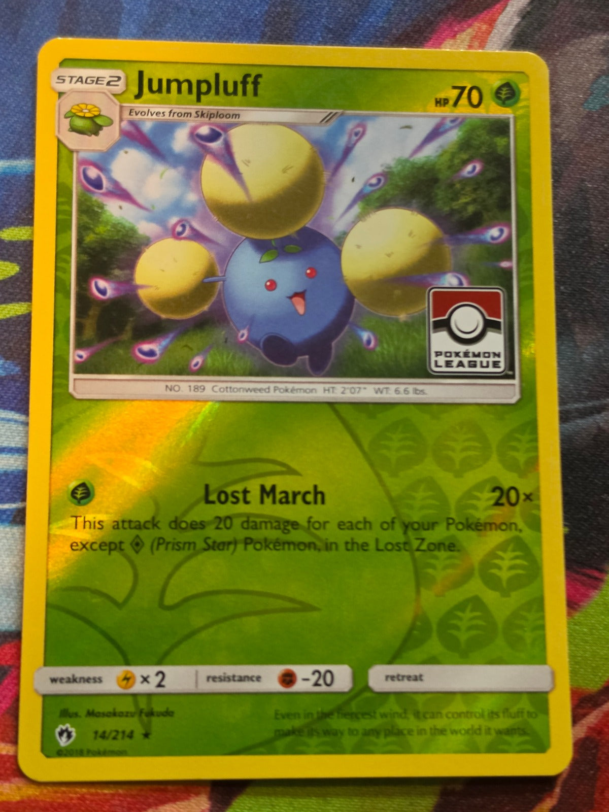 Jumpluff (Pokemon League) - 014/214 - League & Championship Cards - Promo - Reverse Holo - NM Pokemon