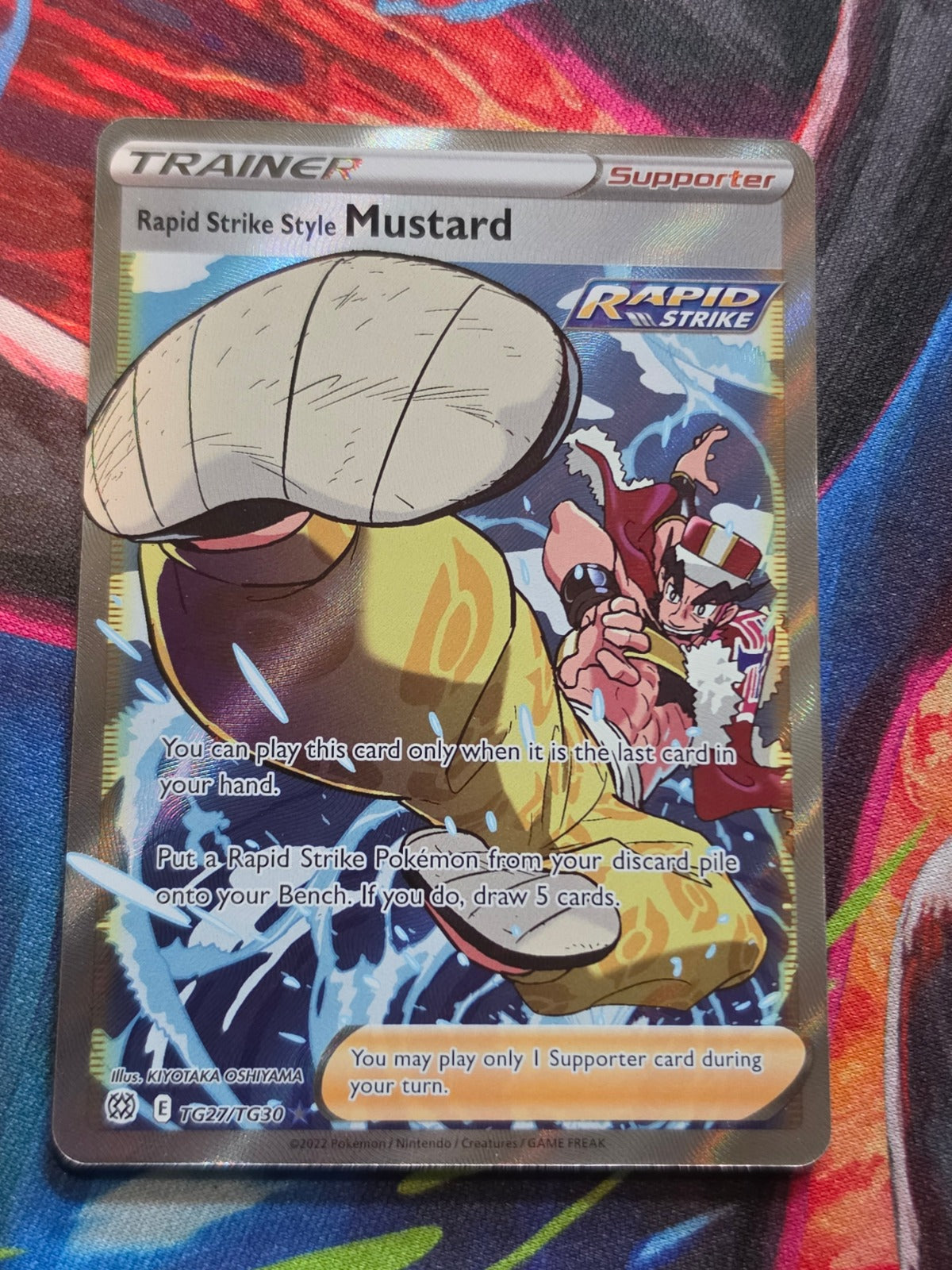 Rapid Strike Style Mustard Ultra Rare Brilliant Stars Trainer Gallery TG27/TG30 NM Pokemon