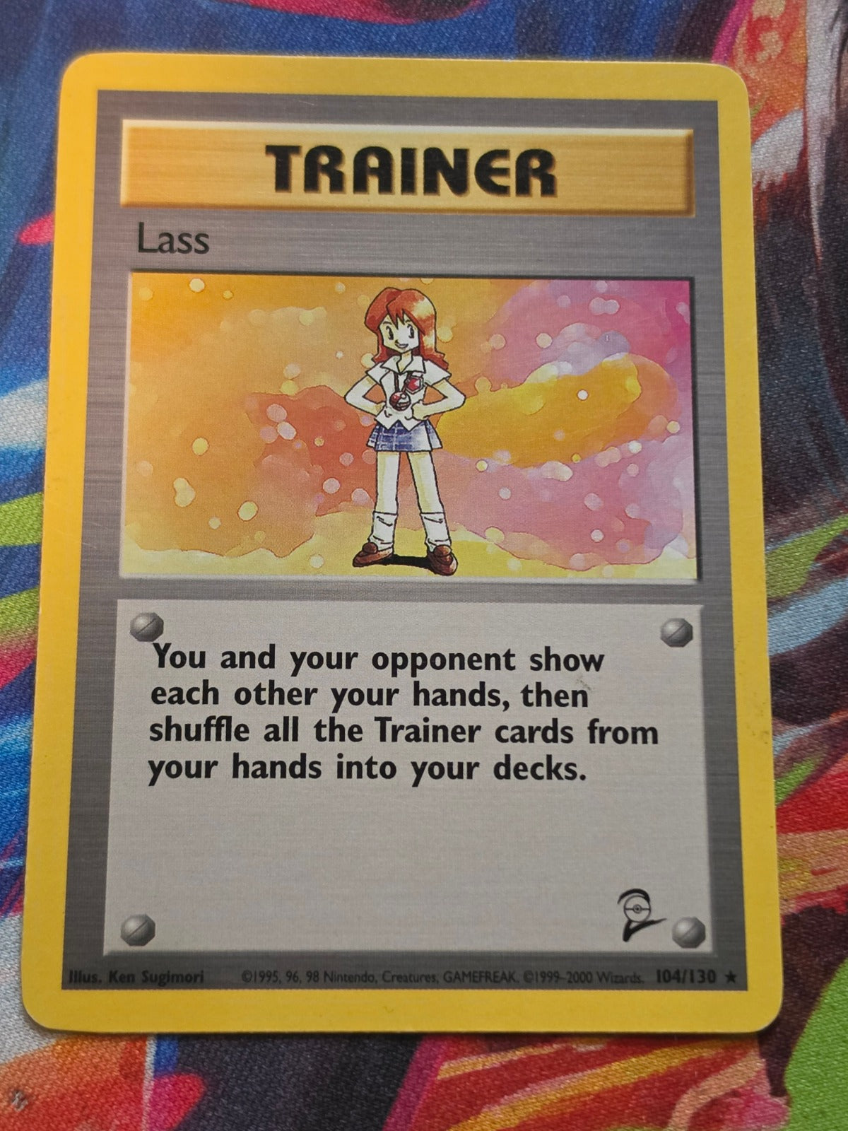 Lass Rare Base Set 2 104/130 LP Pokemon