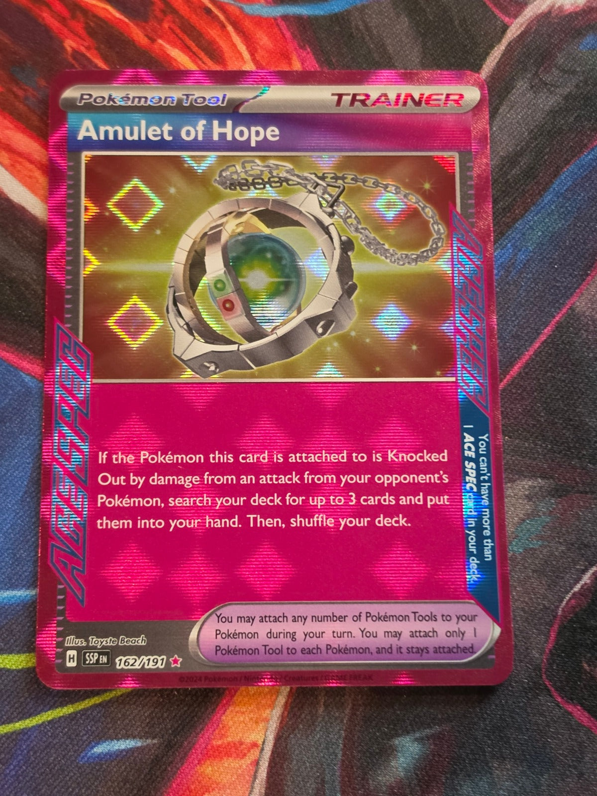 Amulet of Hope ACE SPEC Rare Surging Sparks 162/191 NM Pokemon
