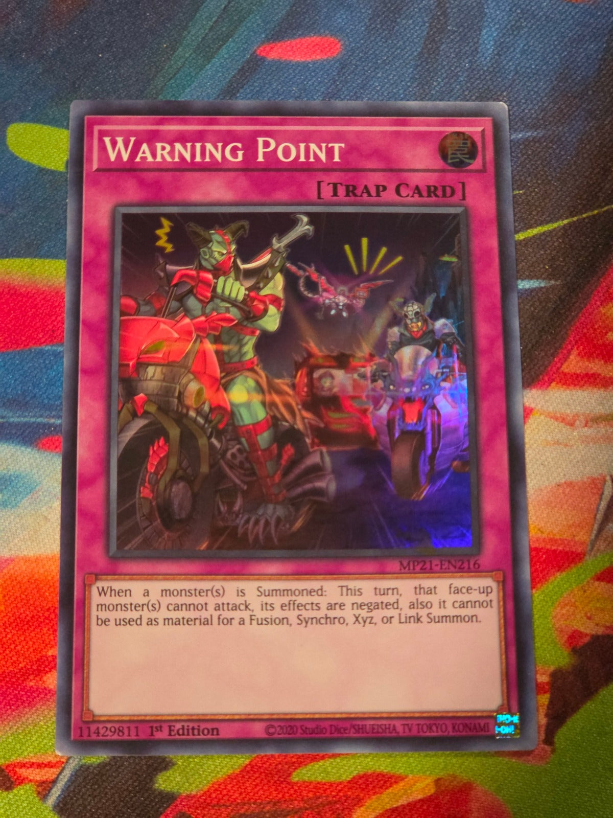 Warning Point Super Rare 2021 Tin of Ancient Battles MP21-EN216 1st Edition LP Yu-Gi-Oh!