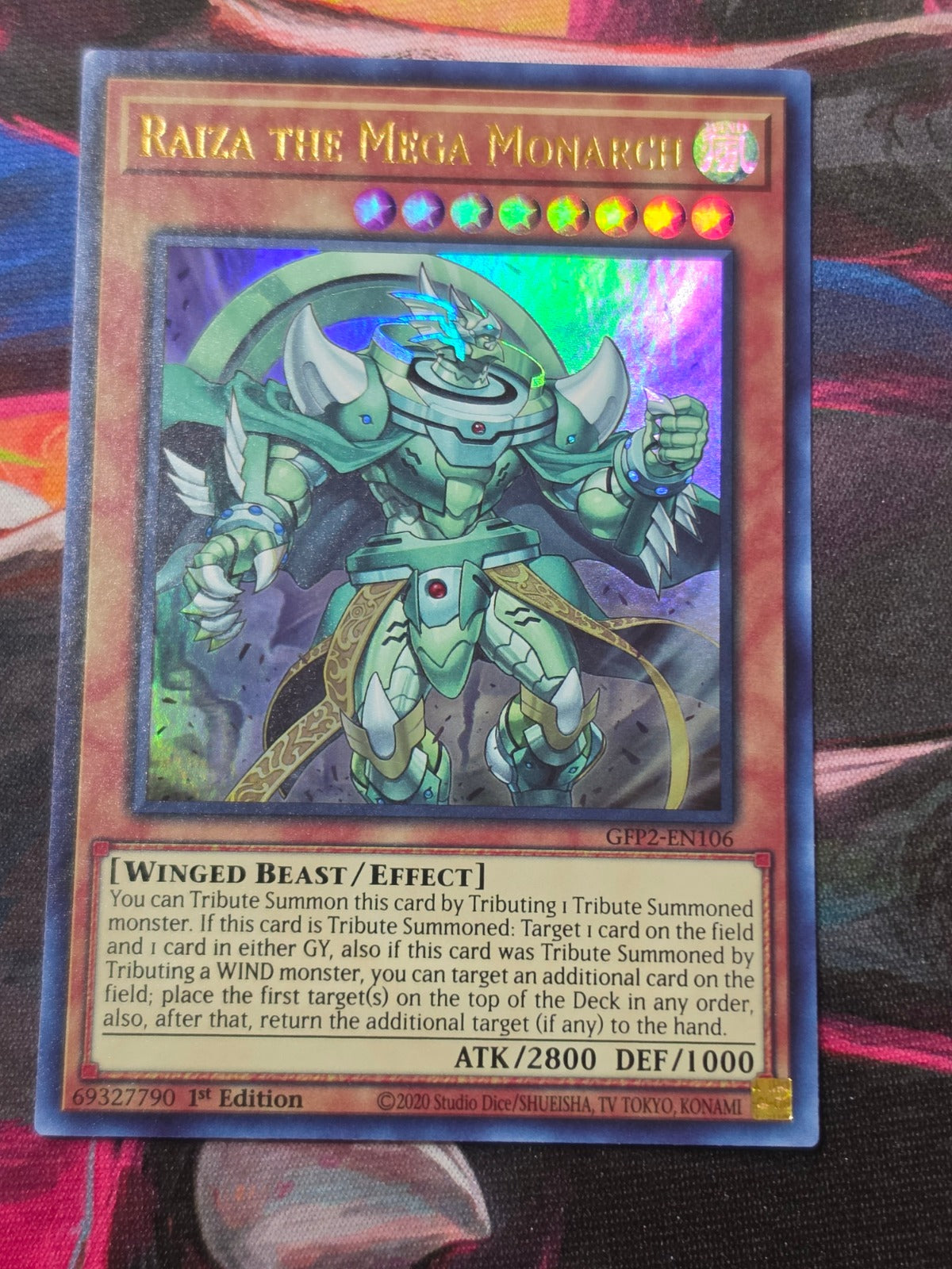 Raiza the Mega Monarch Ultra Rare Ghosts From the Past: The 2nd Haunting GFP2-EN106 LP