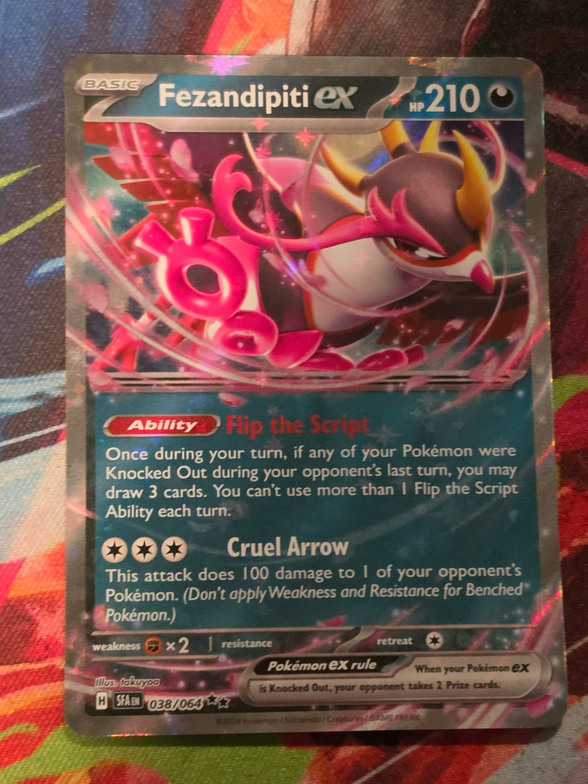 Fezandipiti ex Double Rare SV: Shrouded Fable 038/064 NM Pokemon