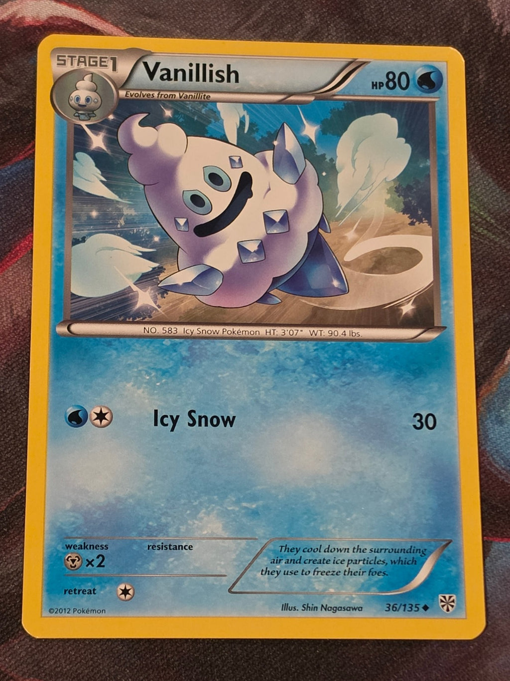 Vanillish - 36/135 - Plasma Storm - Uncommon - NM - Pokemon