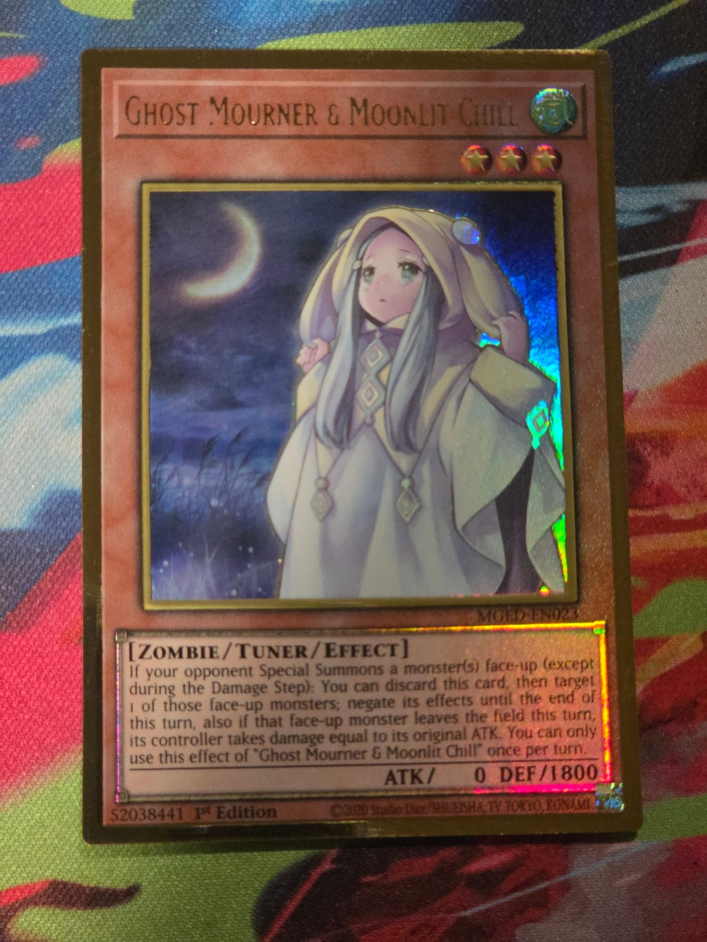 Ghost Mourner & Moonlit Chill Premium Gold Rare Maximum Gold: El Dorado MGED-EN023 1st Edition LP Yu-Gi-Oh!