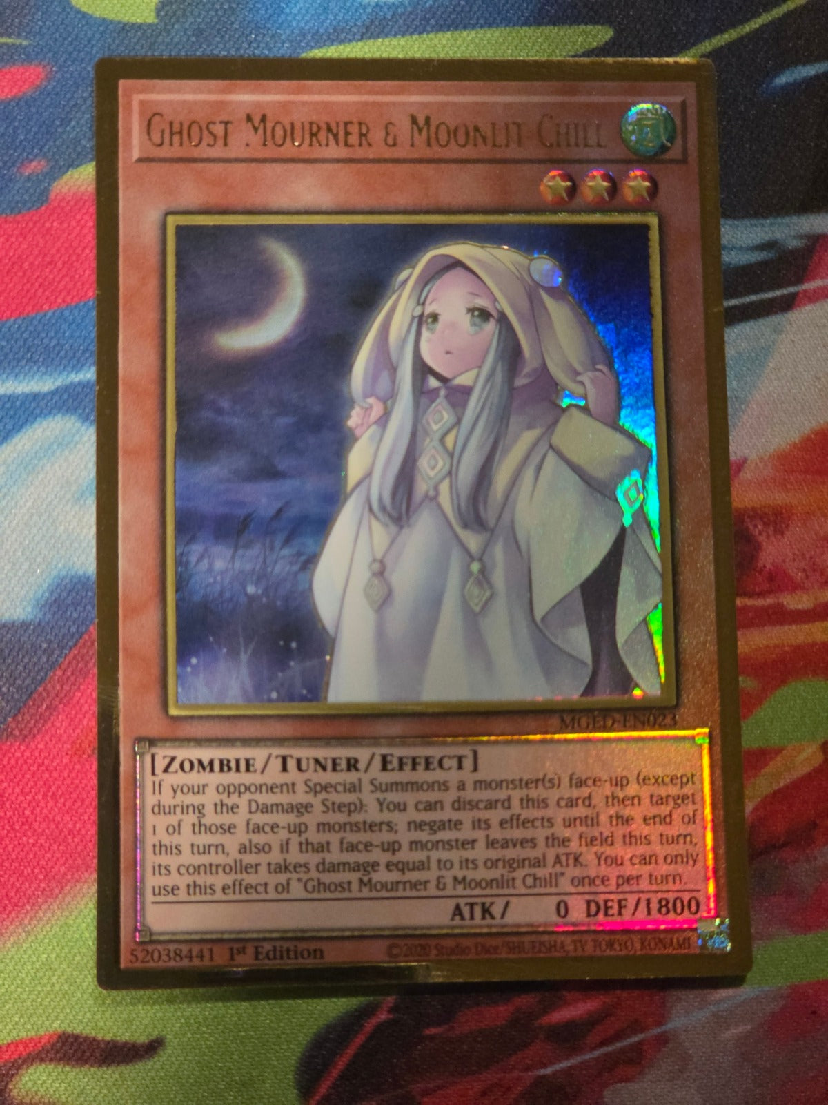Ghost Mourner & Moonlit Chill Premium Gold Rare Maximum Gold: El Dorado MGED-EN023 1st Edition LP Yu-Gi-Oh!