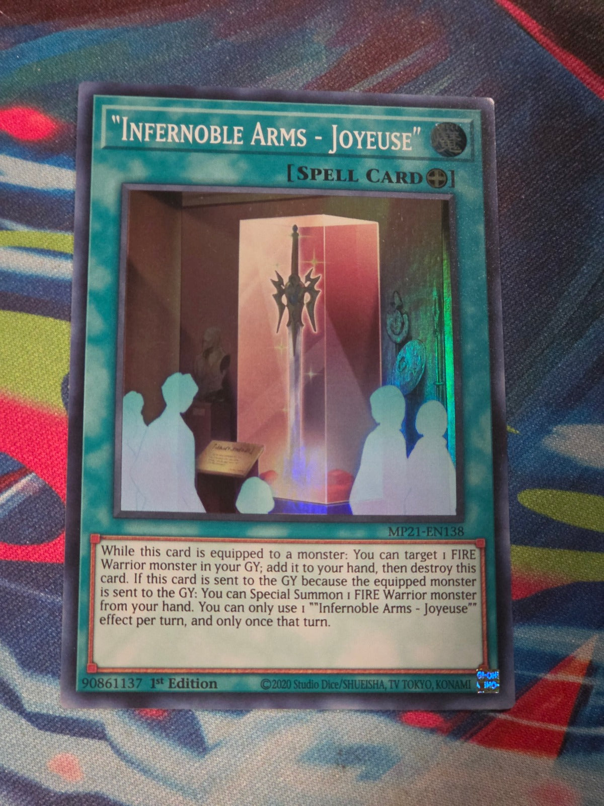 "Infernoble Arms - Joyeuse" Super Rare 2021 Tin of Ancient Battles MP21-EN138 1st Edition LP Yu-Gi-Oh!