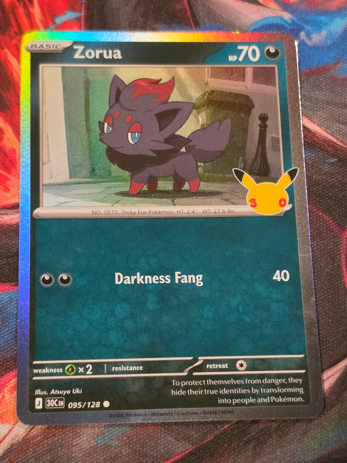 Zorua - 095/128 - ME: 30th Celebration - Common - LP - Pokemon